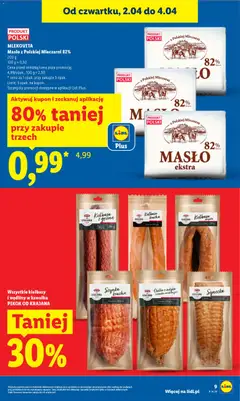 Pogląd oferty "MLEKOVITA Masło z Polskiej Mleczarni 82%, 200 g" - ważna od 02.04.2026 | Strona: 9
