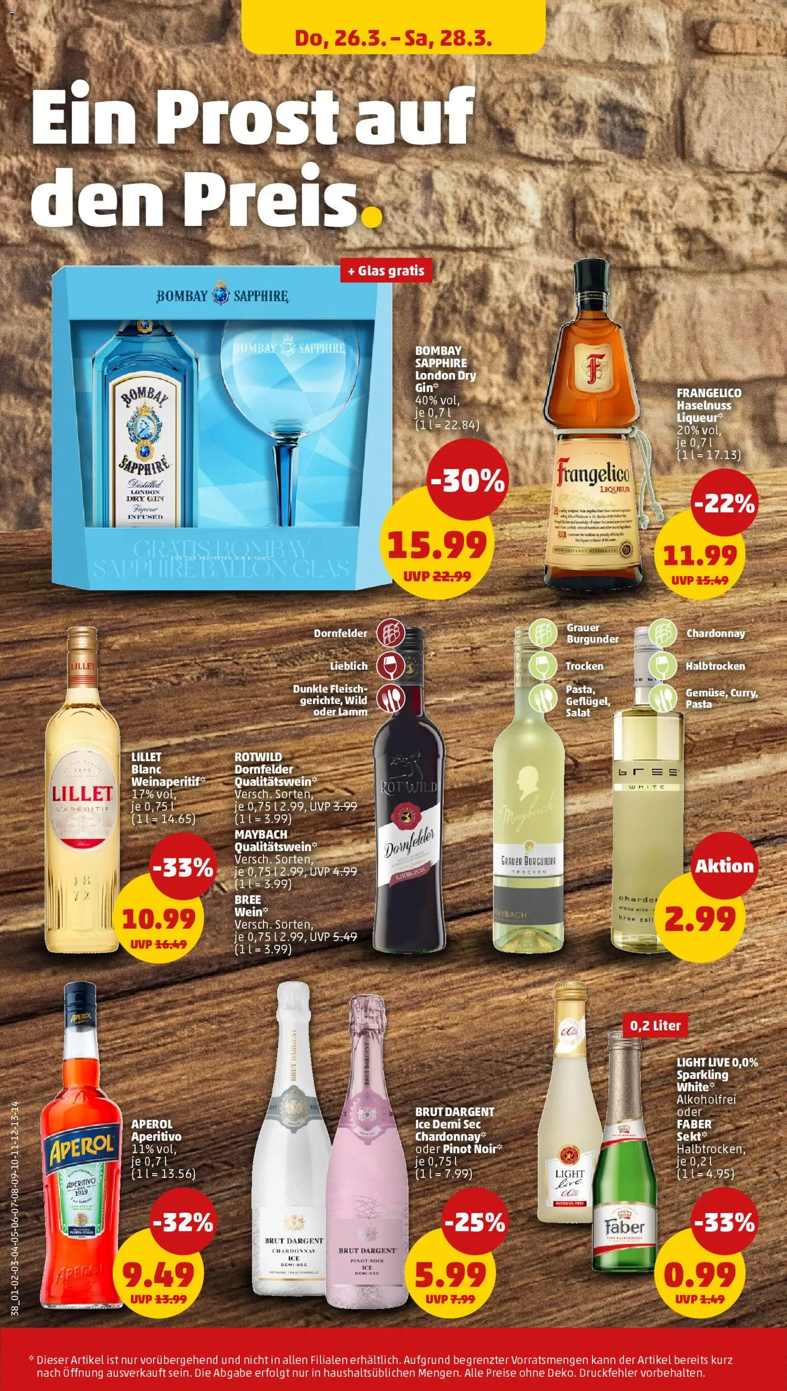 Penny Prospekt 	 – gültig ab 23.03.2026 | Seite: 40 | Produkte: Bree, Pasta, Aperol, Gin