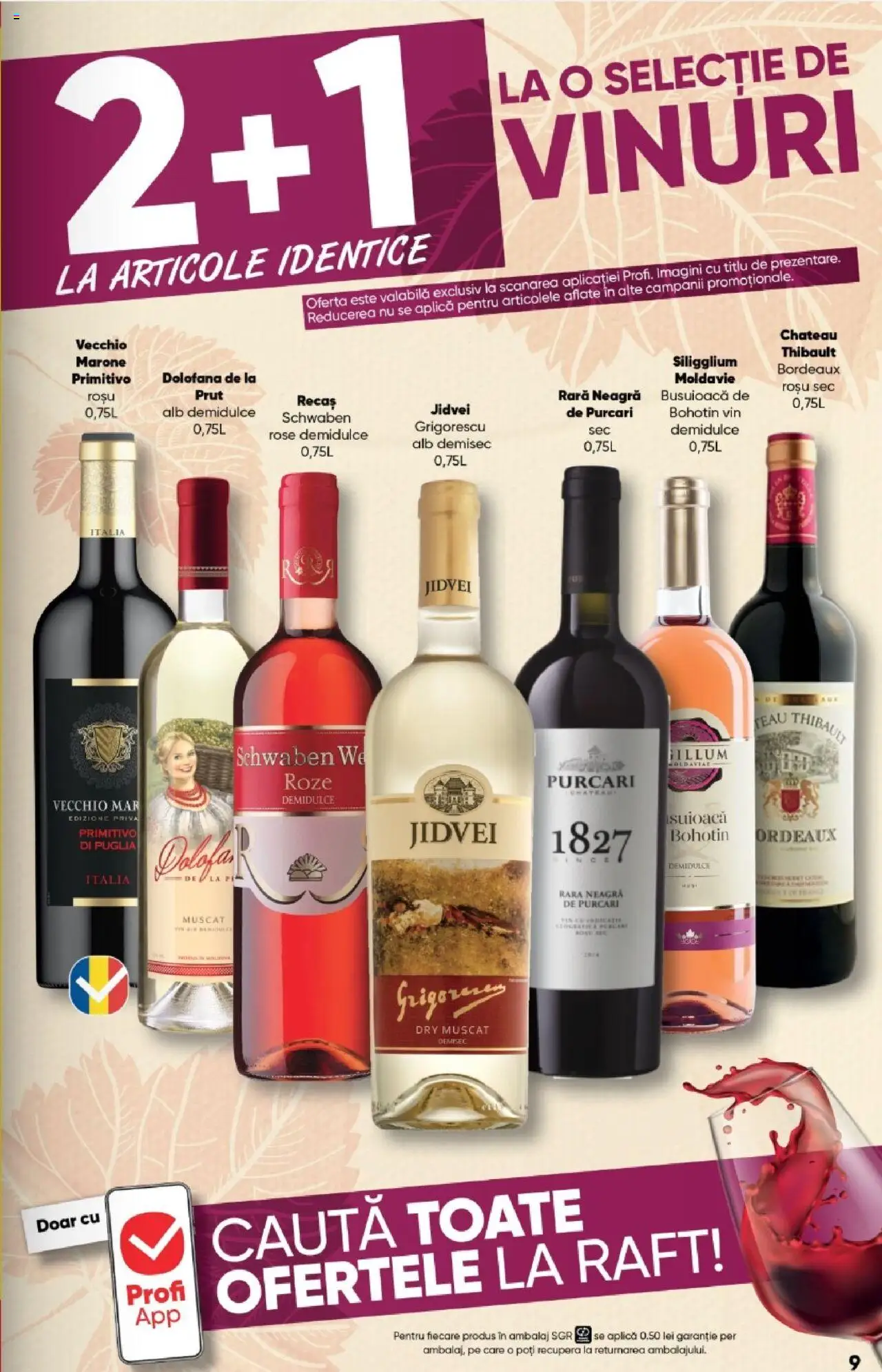 Noul catalog Profi – valabil de la 01.10.2025 | Pagină: 9 | Produse: Raft, Vin