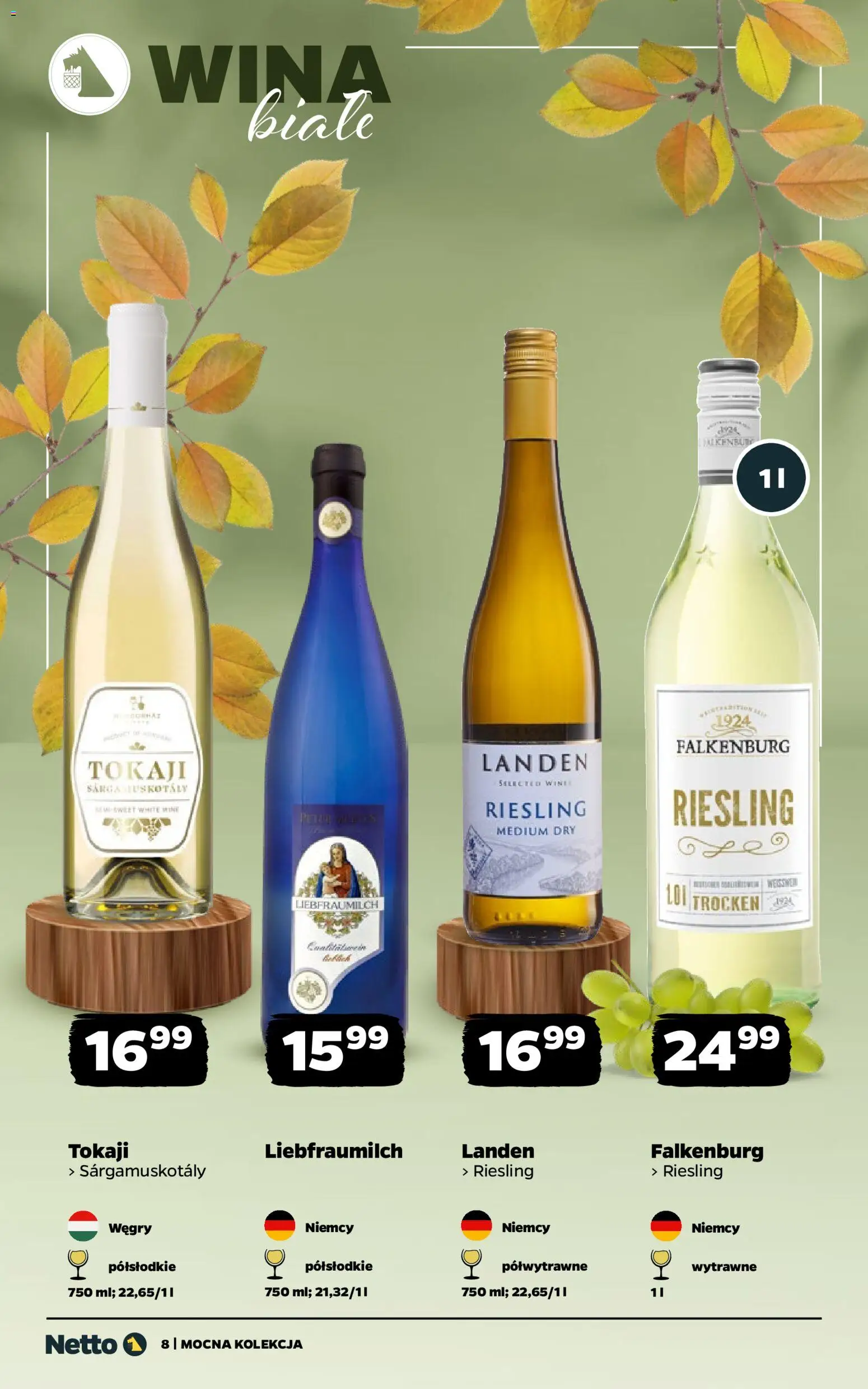Netto gazetka - Wina od 27.10.2025 | Strona: 8 | Produkty: Riesling