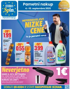 Eurospin katalog - pregled letaka veljavnega od 04.09.2025