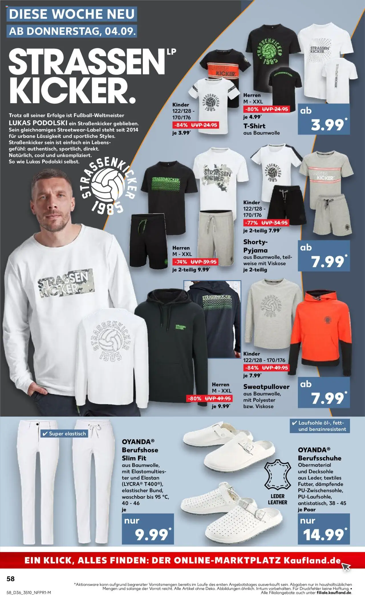 Kaufland prospekt Zeitz	 – gültig ab 07.09.2025 | Seite: 58 | Produkte: Sweatshirt, T-Shirt, Pyjama
