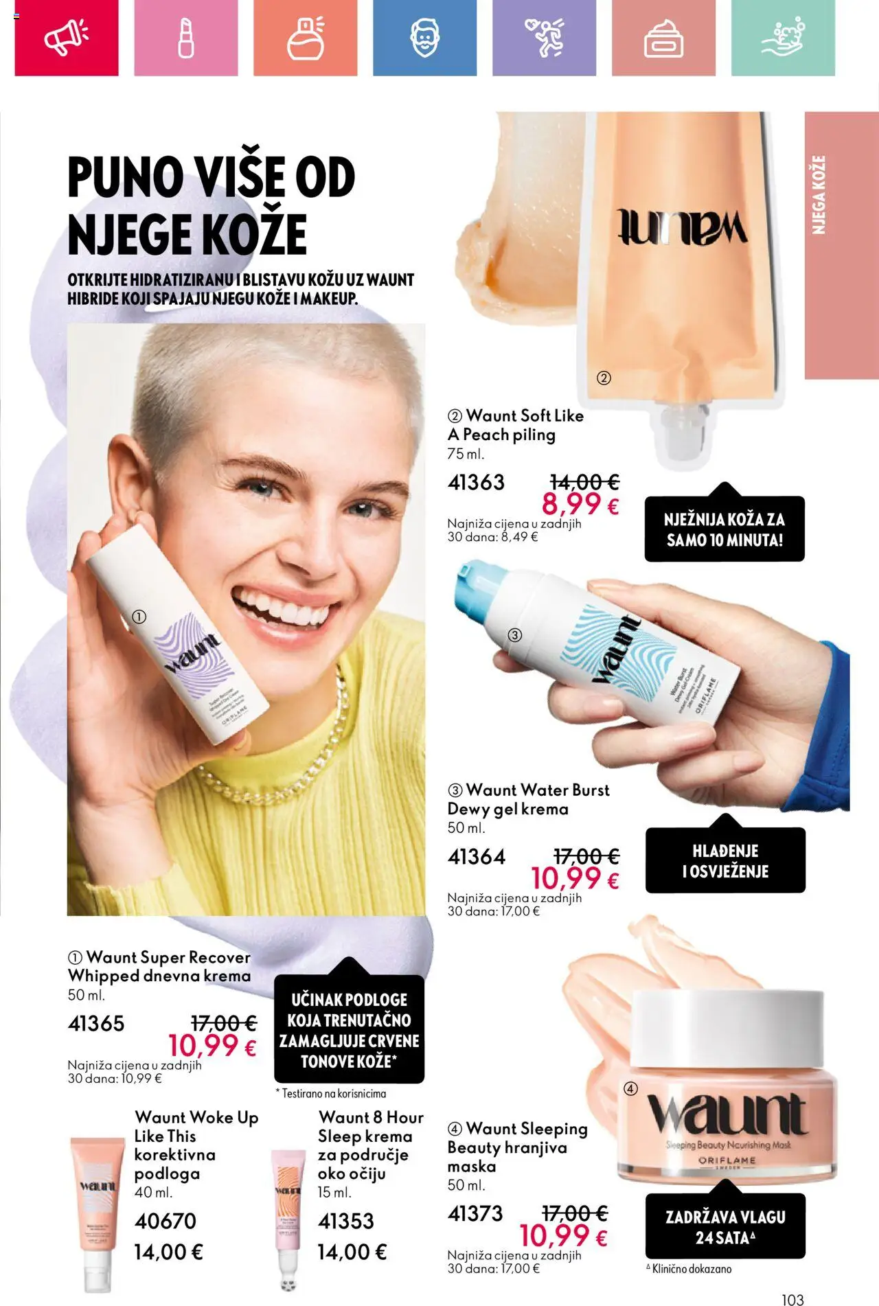 Oriflame katalog | vrijedi od 03.08.2025 | Stranica: 103 | Proizvodi: Maska, Piling, Krema