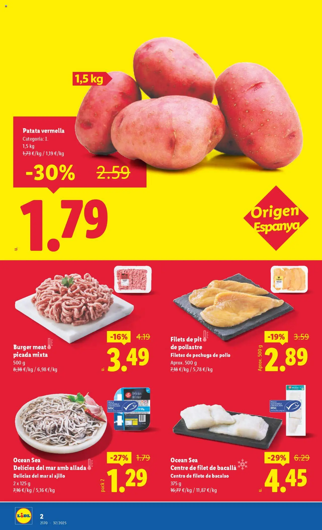 Lidl catálogo BCN │ válido desde el 08.09.2025 | Página: 2 | Productos: Δισκέτα, Filete