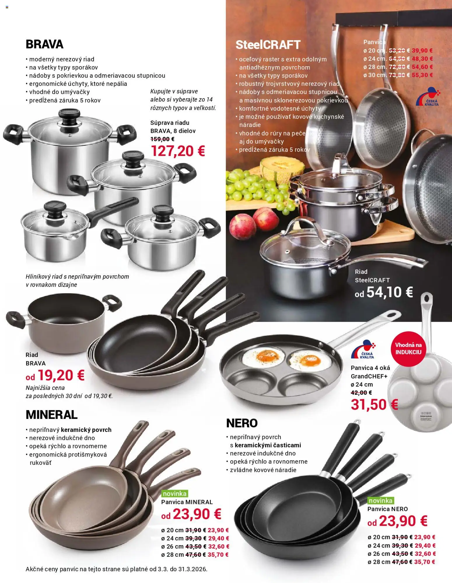 Nové TESCOMA akcie – leták je platný od 02.03.2026 | Strana: 7 | Produkty: Náradie, Panvica