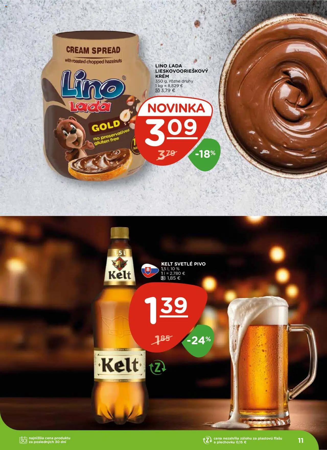 Terno leták │ platný od 03.07.2025 | Strana: 11 | Produkty: Pivo, Kelt, Krém
