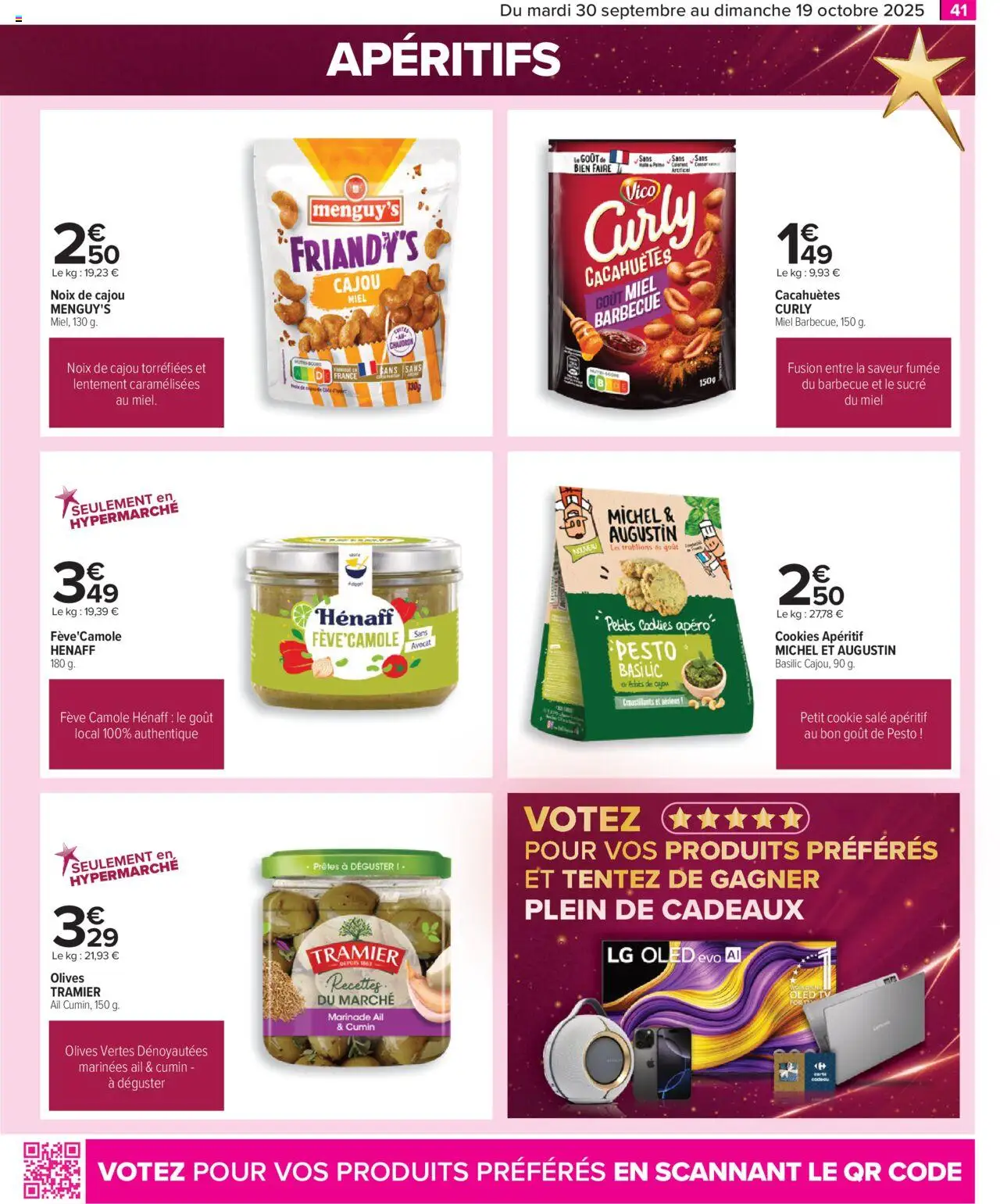  | Page: 41 | Produits: Noix de cajou, Barbecue, Cookies, Miel