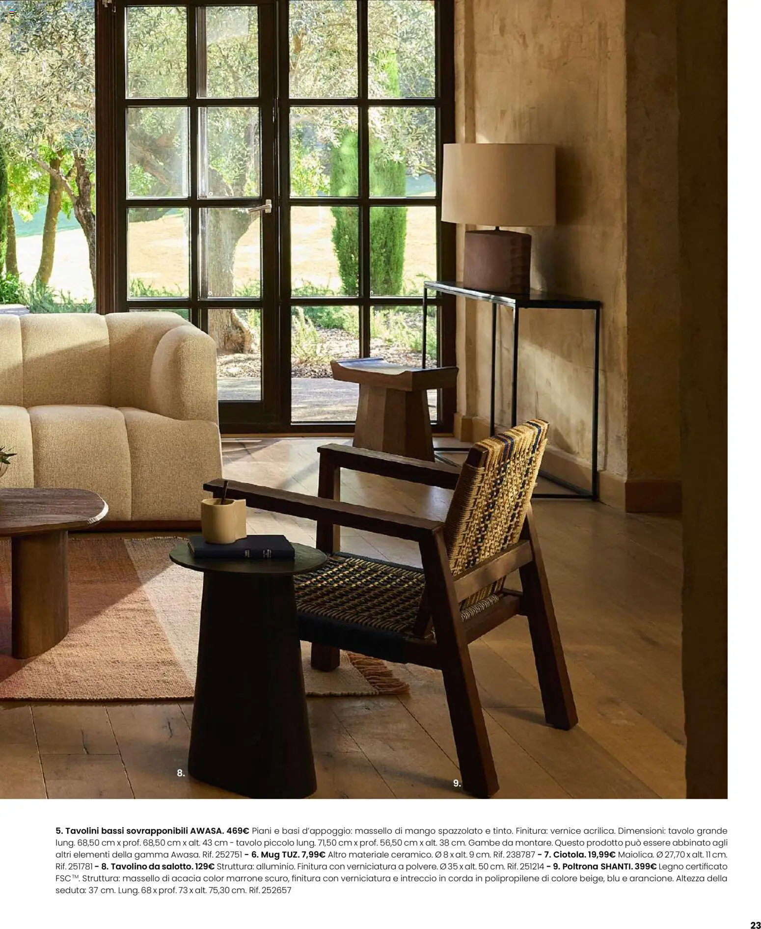 Volantino Maisons du Monde del 12.02.2026 | Pagina: 23 | Prodotti: Tavolino, Mango, Poltrona, Tavolo