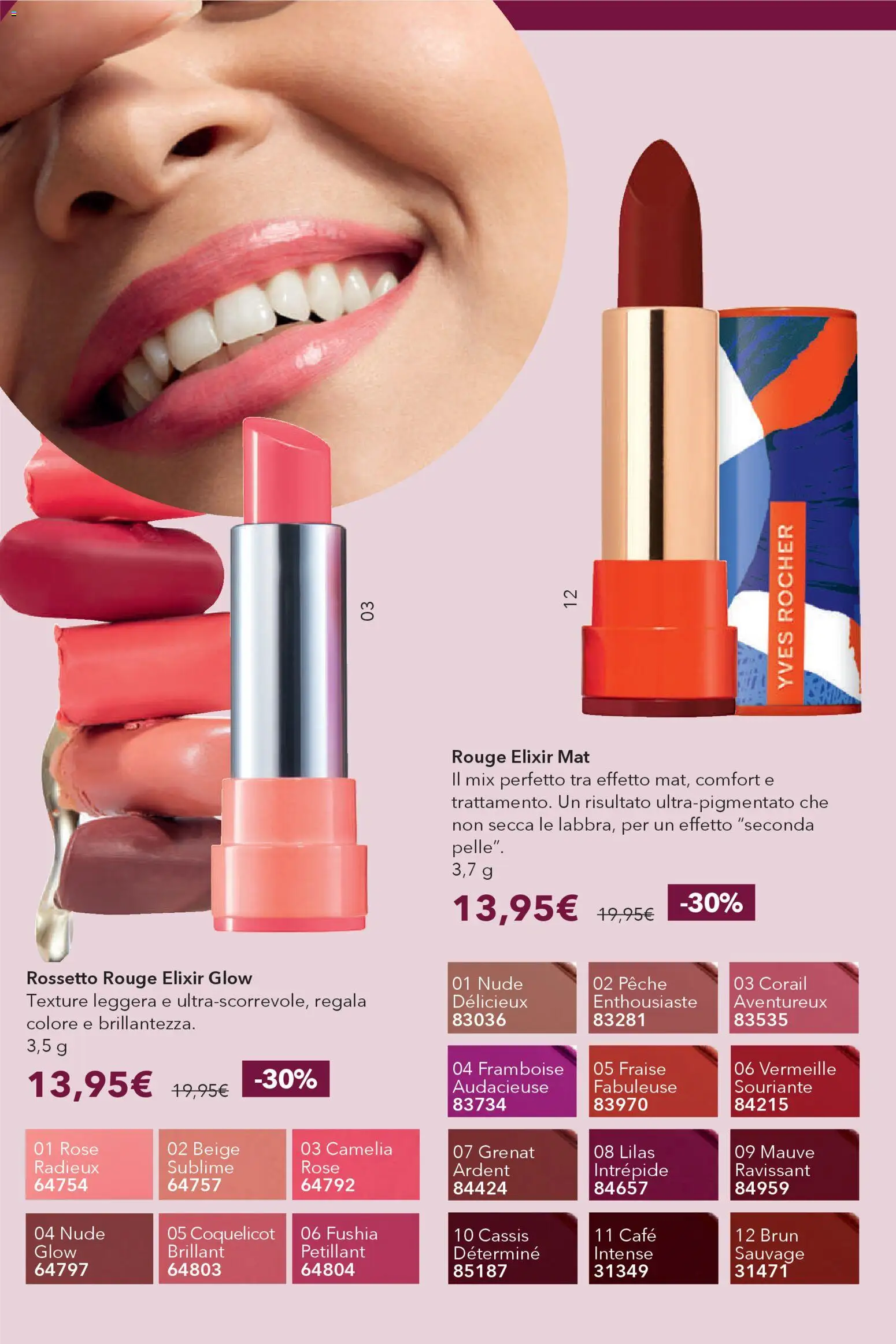 Volantino Yves Rocher del 30.01.2026 | Pagina: 44 | Prodotti: Rossetto