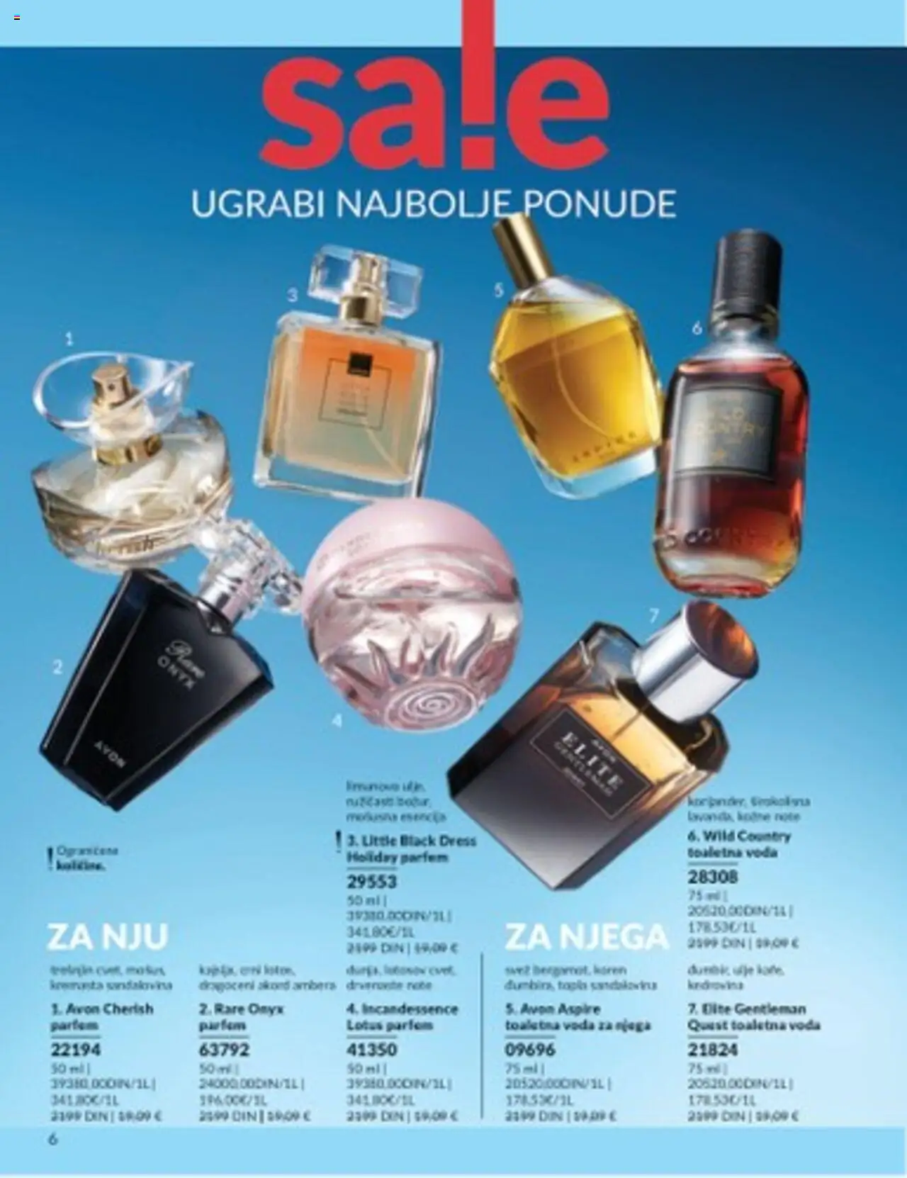 AVON katalog - važi od 01.07.2025 | Strana: 6 | Proizvode: Parfem, Toaletna voda, Voda