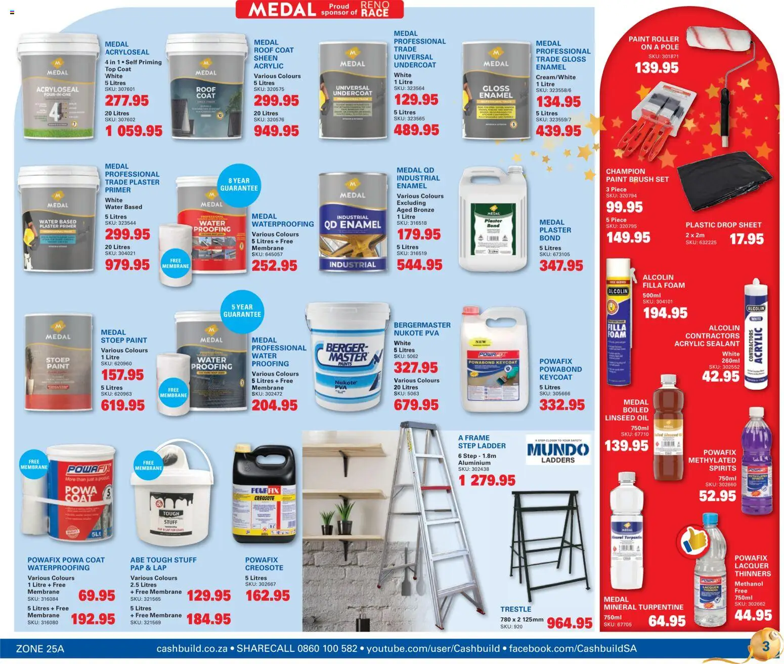 New Cashbuild catalogue – valid from 24.11.2025 | Page: 3 | Products: Primer, Coat, Frame, Plaster