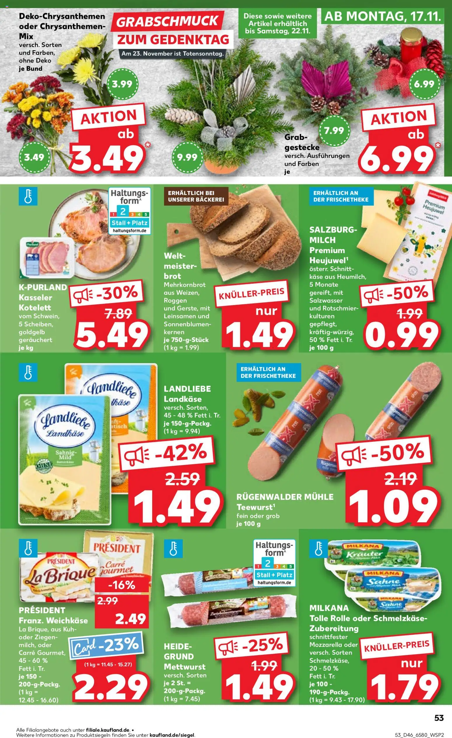 Kaufland prospekt Kiel	 – gültig ab 13.11.2025 | Seite: 53 | Produkte: Mühle, Käse, Tisch, Mozzarella