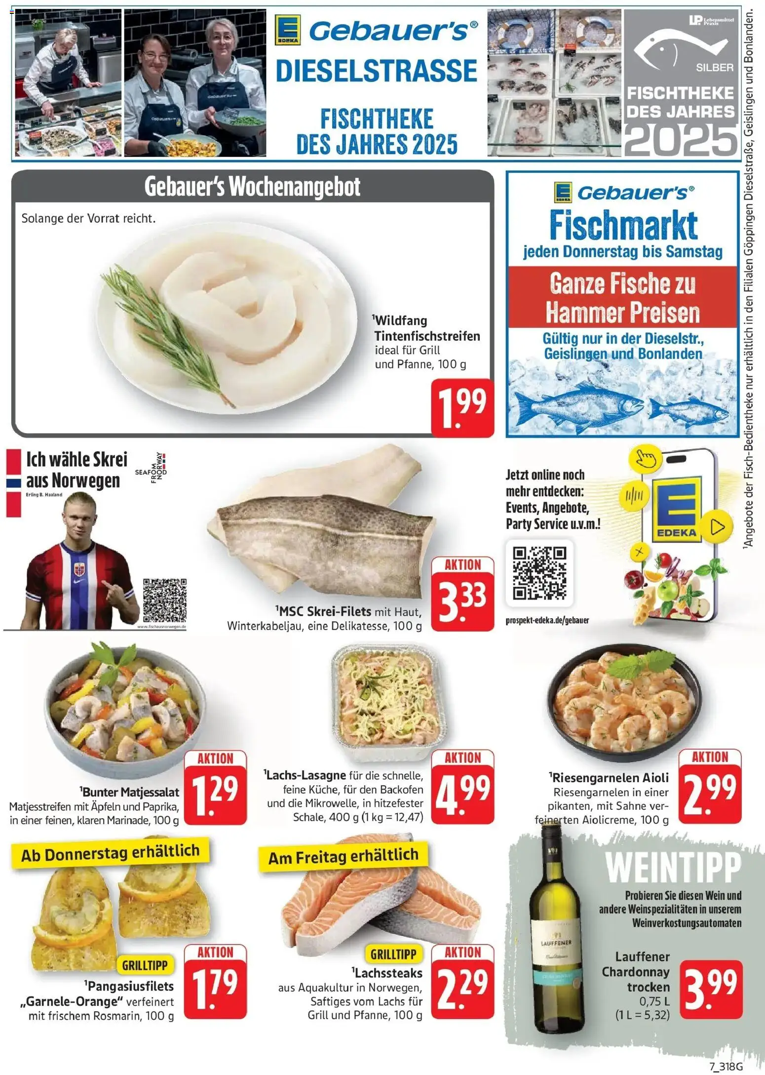 E center Prospekt Eislingen	 – gültig ab 05.04.2026 | Seite: 7 | Produkte: Grill, Lachs, Wein, Sahne