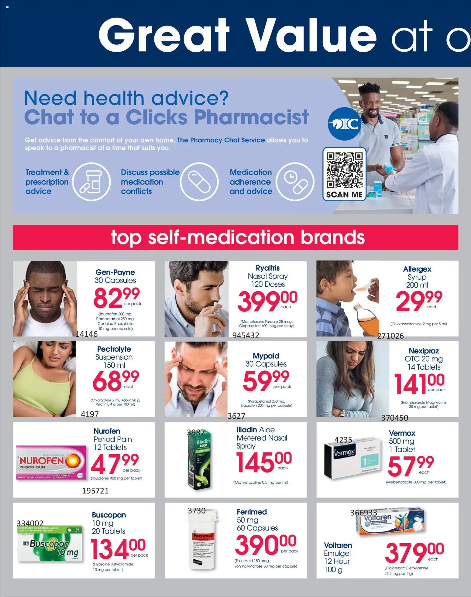 New Clicks catalogue – valid from 30.12.2025 | Page: 30 | Products: Tablet, Iron, Syrup, Nasal spray