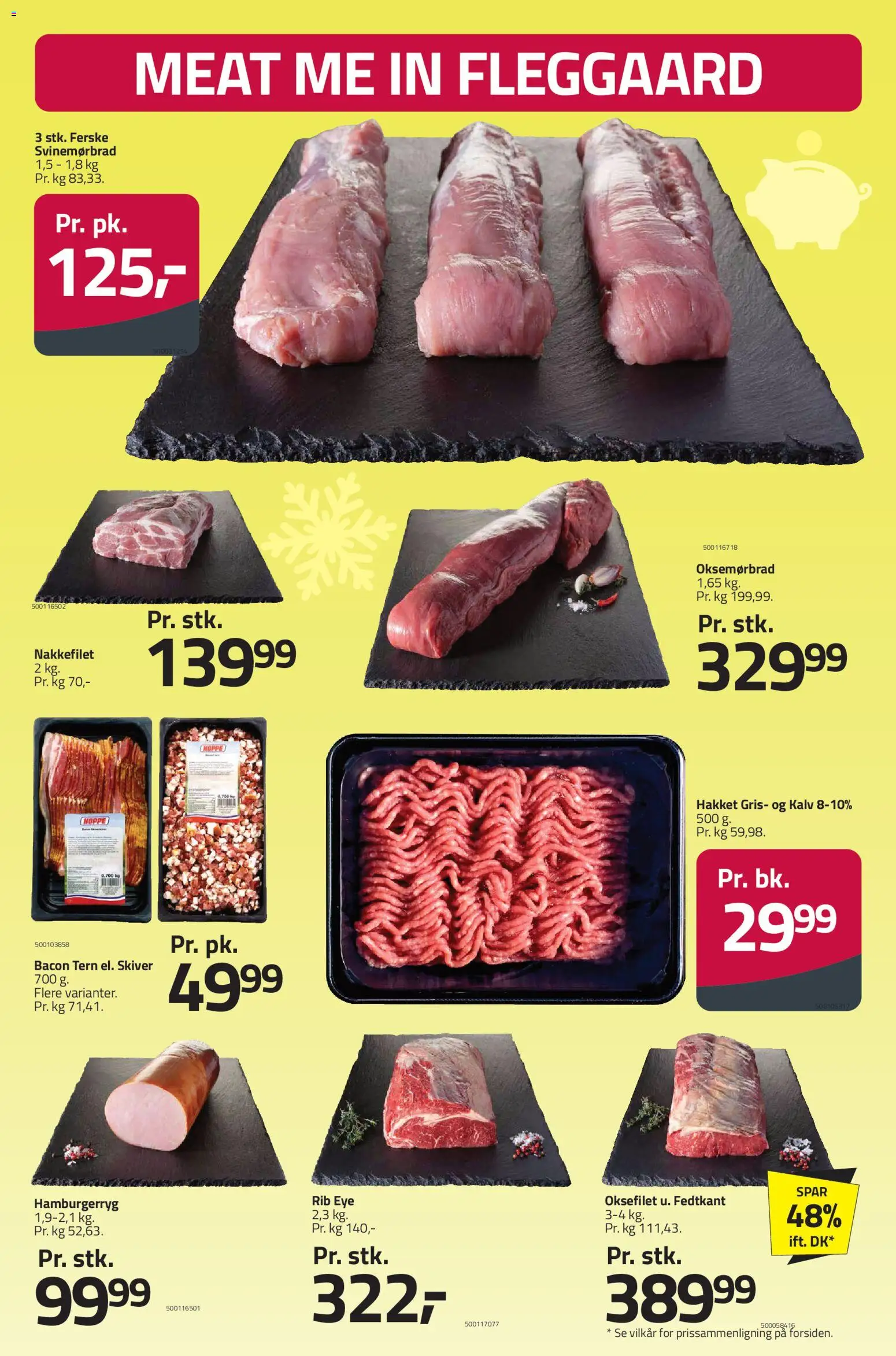 Fleggaard tilbudsavis – gyldig fra 02.01.2026 | Side: 8 | Produkter: Nakkefilet, Bacon, Hamburgerryg
