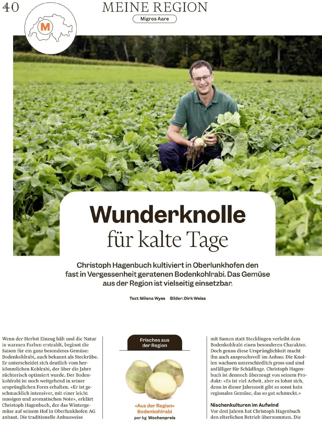 Migros Magazin – gültig ab 20.10.2025 | Seite: 40 | Produkte: Gemüse, Bilder