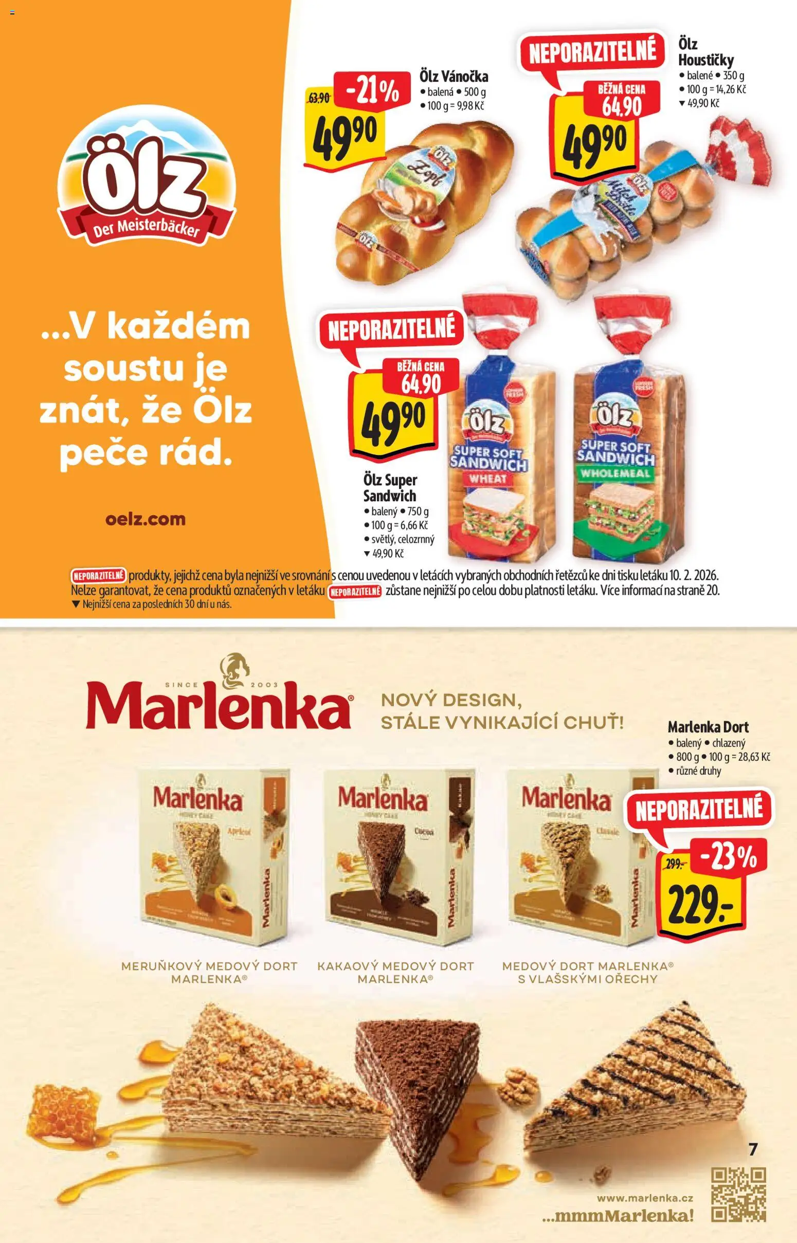 Albert katalog - Hypermarket od 18.02.2026 | Strana: 7 | Produkty: Ořechy, Vánočka, Dort, Marlenka