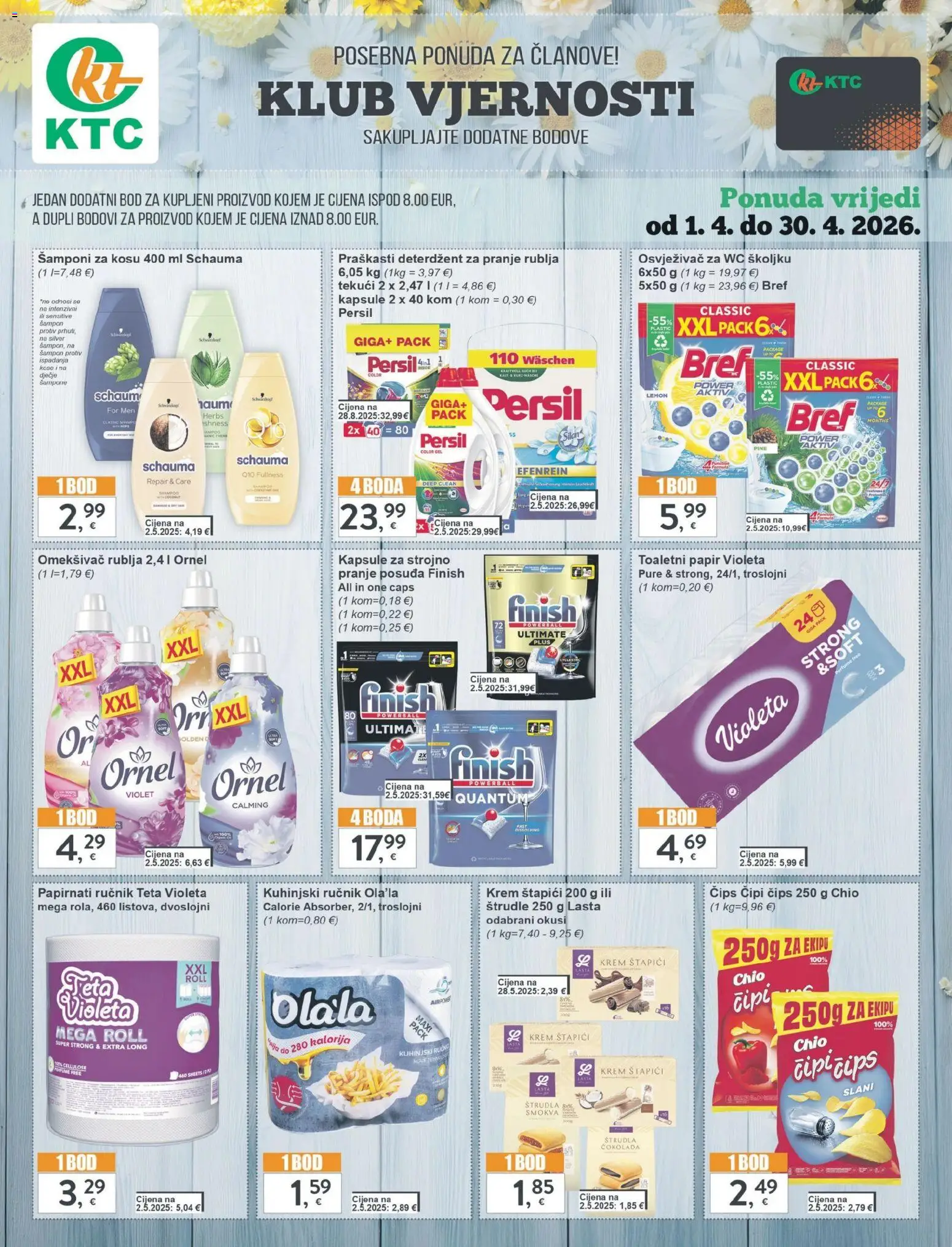 KTC katalog | vrijedi od 15.04.2026 | Stranica: 33 | Proizvodi: Deterdžent, Čips, Ručnik, Finish