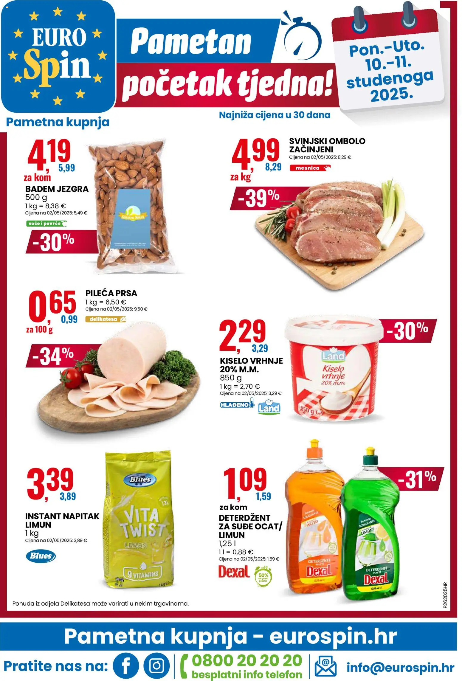 Eurospin katalog | vrijedi od 05.11.2025 | Stranica: 16 | Proizvodi: Deterdžent, Voće, Limun, Telefon