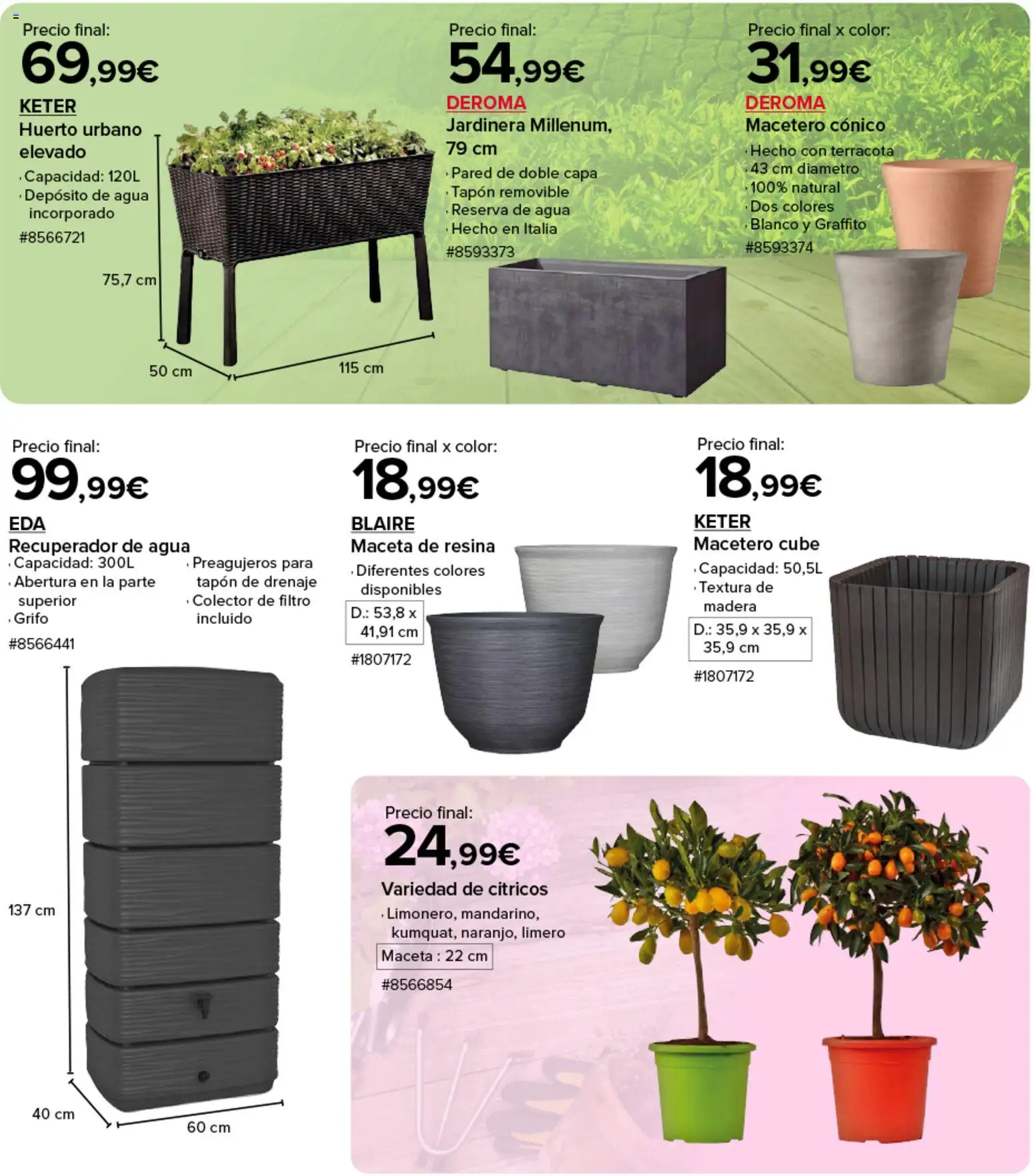 Costco catálogo │ válido desde el 20.02.2026 | Página: 8 | Productos: Jardinera, Macetero, Maceta