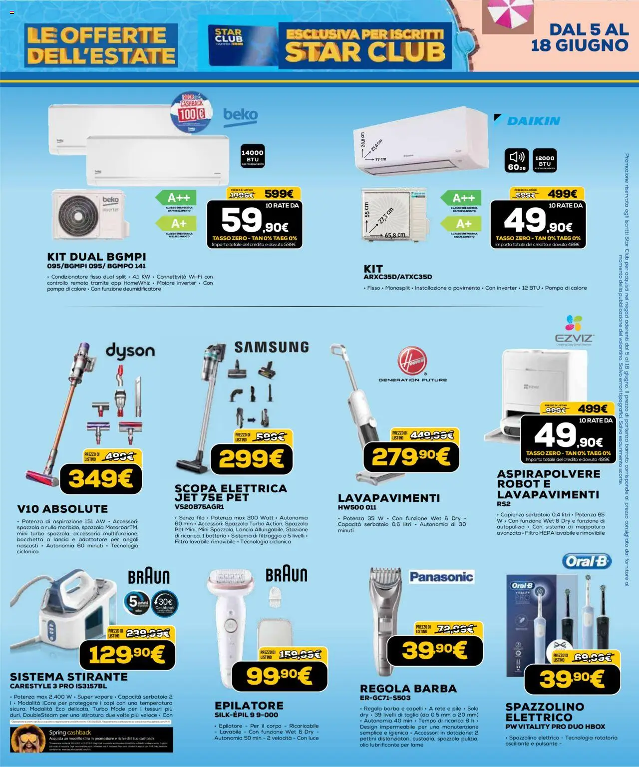 Volantino Euronics del 05.06.2025 | Pagina: 48 | Prodotti: Pile, Olio, Robot, Samsung