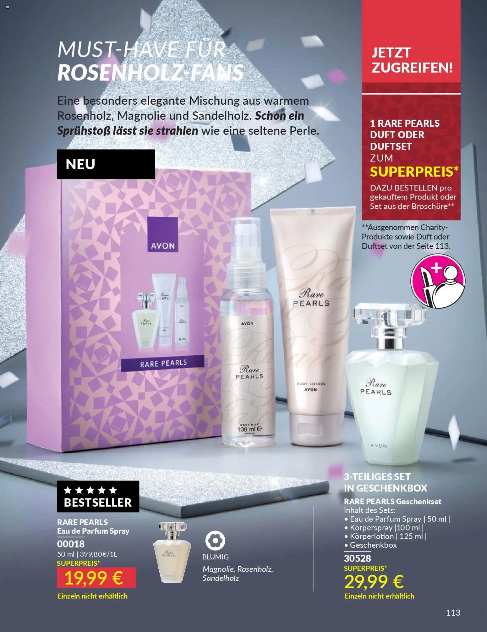 AVON Katalog Dezember 2025 – gültig ab 01.12.2025 | Seite: 115 | Produkte: Parfüm, Body Lotion, Körperlotion, Eau de Parfum