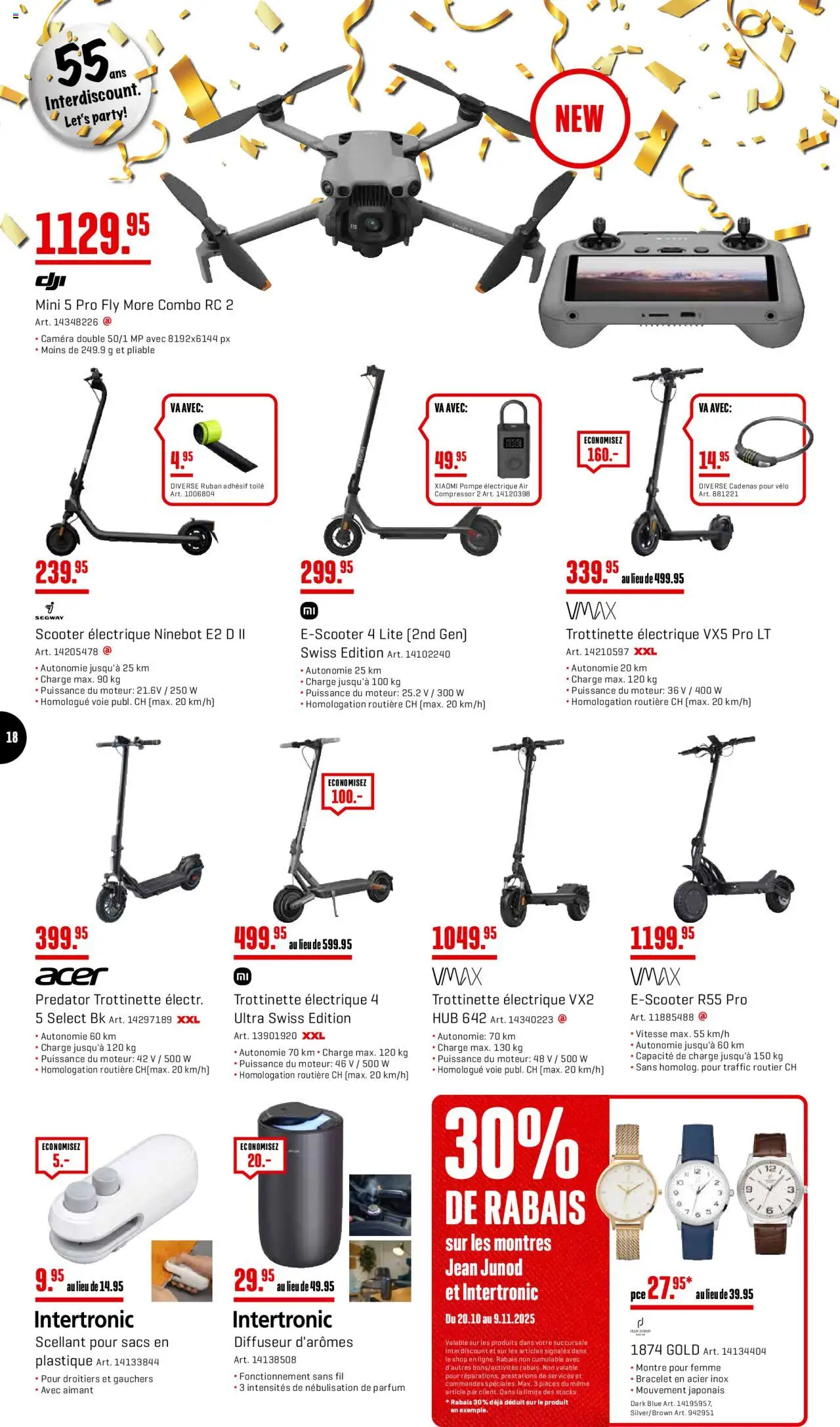 Interdiscount Aktionen FR – gültig ab 20.10.2025 | Seite: 18 | Produkte: Parfüm, Scooter, Xiaomi