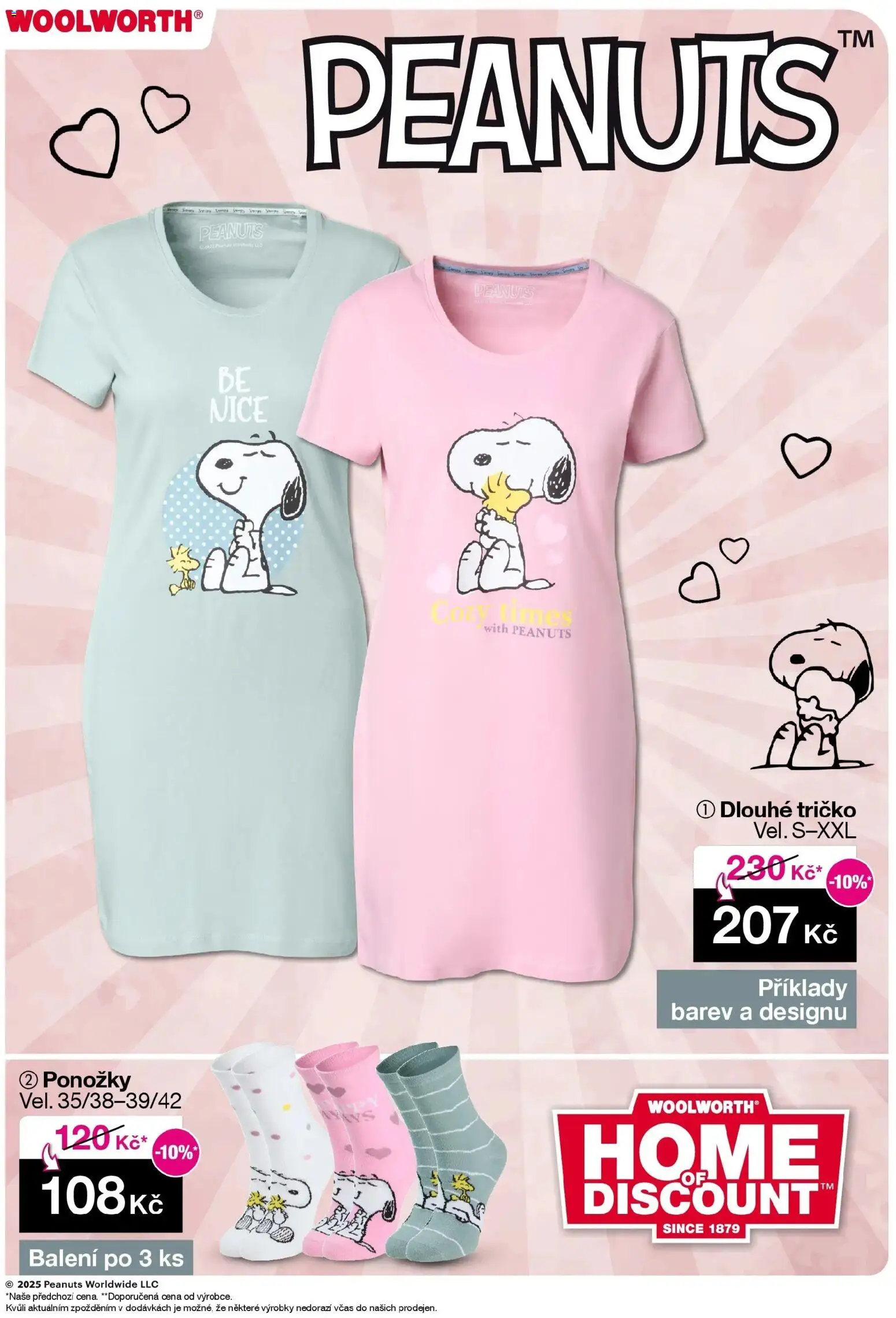Woolworth leták od 07.11.2025 - akční nabídka | Strana: 19 | Produkty: Tričko, Ponožky