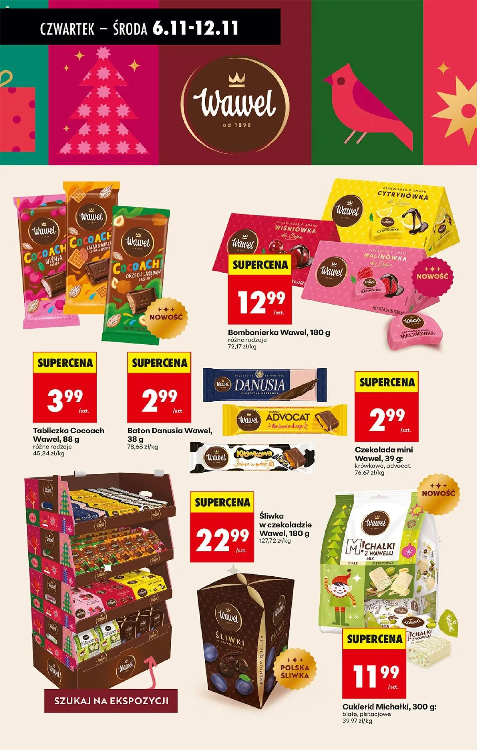 Biedronka gazetka - Oferta w tym tygodniu od 06.11.2025 | Strona: 74 | Produkty: Bombonierka, Śliwki, Baton, Cukierki