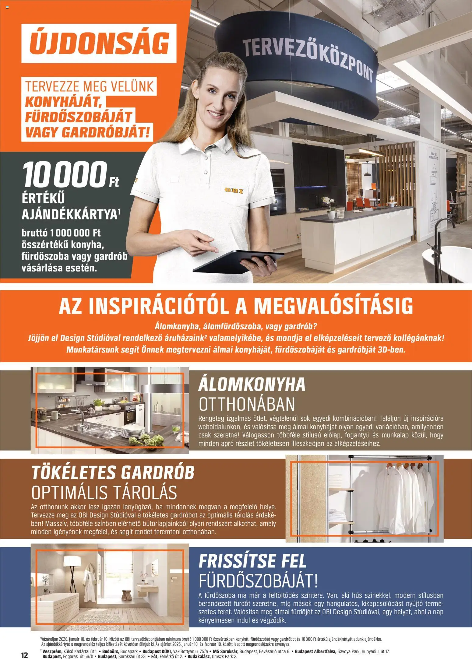 OBI akciós ujság - amely érvényes a következő dátumtól: 30.12.2025 | Oldal: 12 | Termékek: Hús, Gardrób, Fürdőszoba