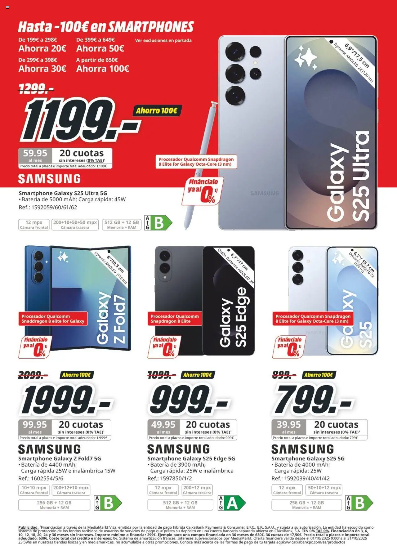 Media Markt folleto │ válido desde el 16.10.2025 | Página: 35 | Productos: Smartphone, Cámara, Batería