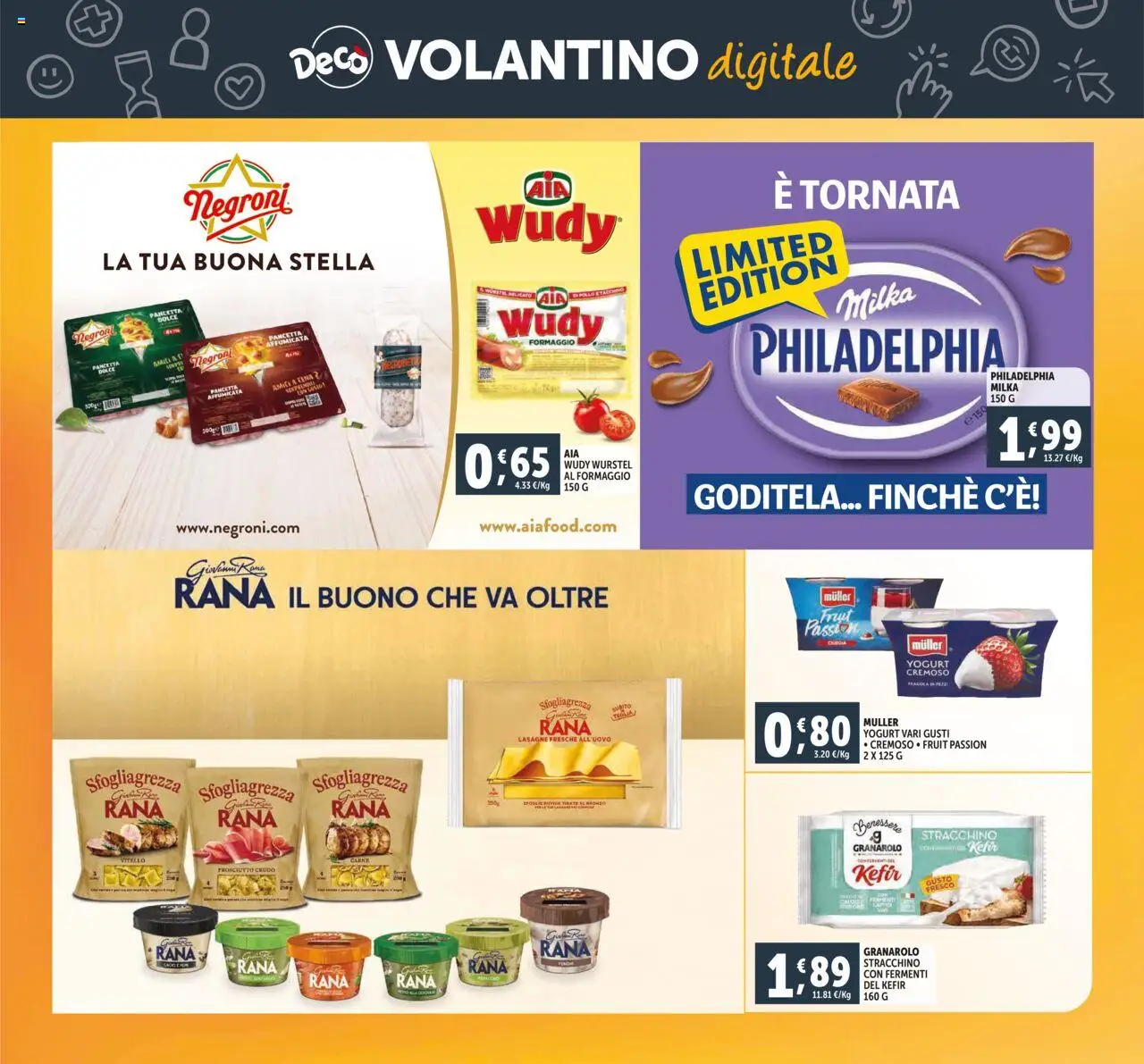 Volantino Decò del 16.10.2025 | Pagina: 22 | Prodotti: Formaggio, Wurstel, Vitello, Stracchino