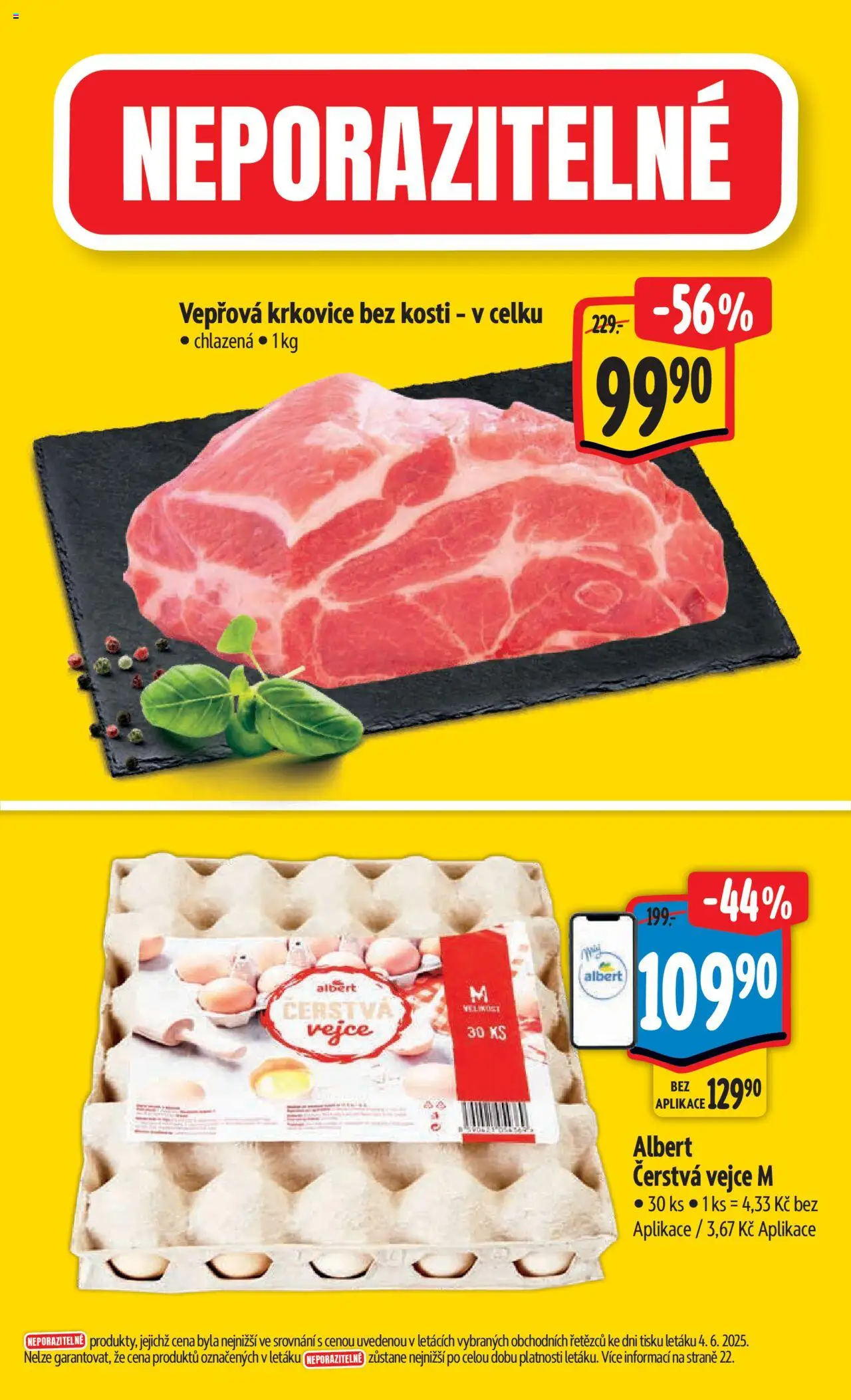 Albert leták - Hypermarket od 11.06.2025 | Strana: 2 | Produkty: Vejce, Vepřová krkovice bez kosti, Krkovice bez kosti, Krkovice