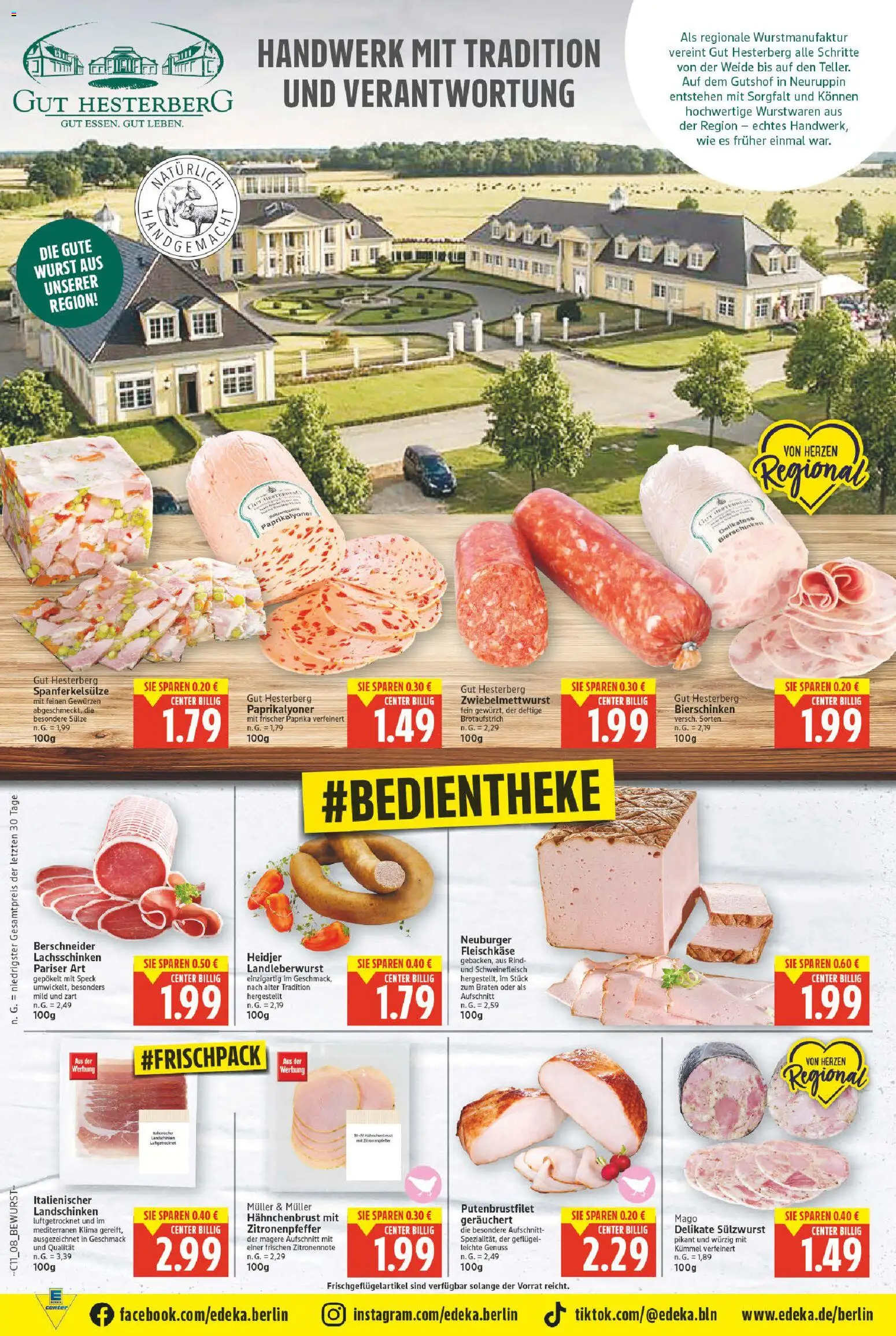 E center Prospekt 	 – gültig ab 09.03.2026 | Seite: 8 | Produkte: Paprika, Wurst, Schweinefleisch, Hahnchenbrust