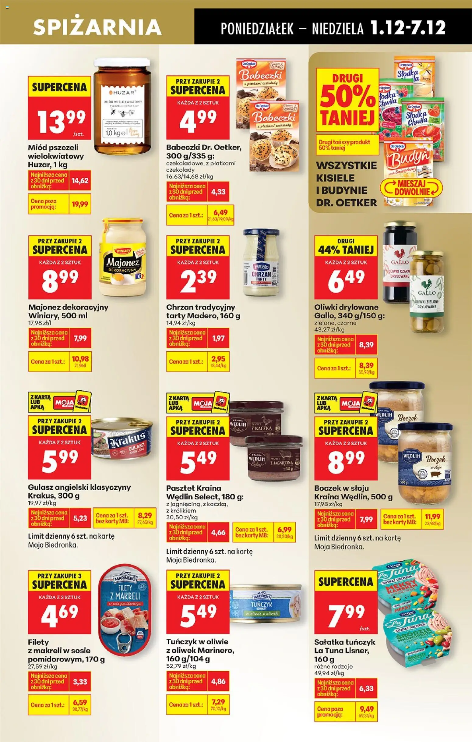 Biedronka gazetka od 01.12.2025 | Strona: 57 | Produkty: Karta, Czekolady, Miód, Chrzan