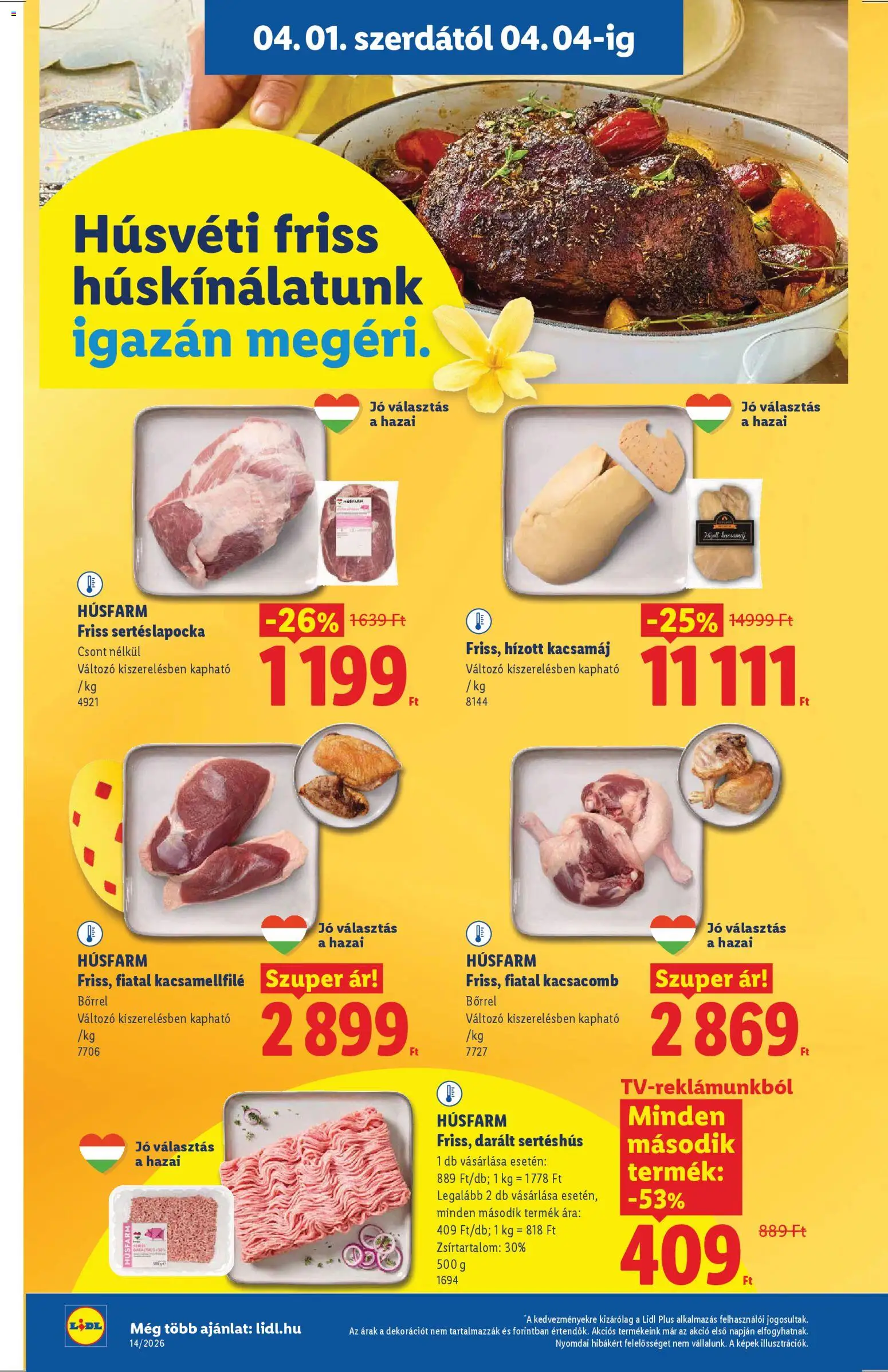 Lidl akciós ujság - amely érvényes a következő dátumtól: 01.04.2026 | Oldal: 6