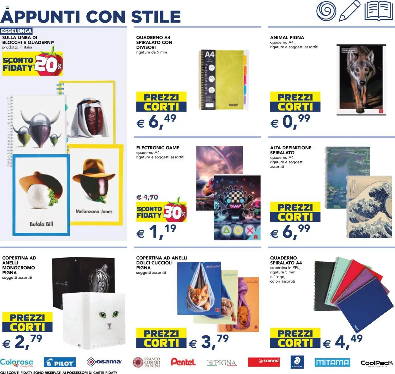 Volantino Esselunga S del 25.08.2025 | Pagina: 5 | Prodotti: Melanzana, Quaderno