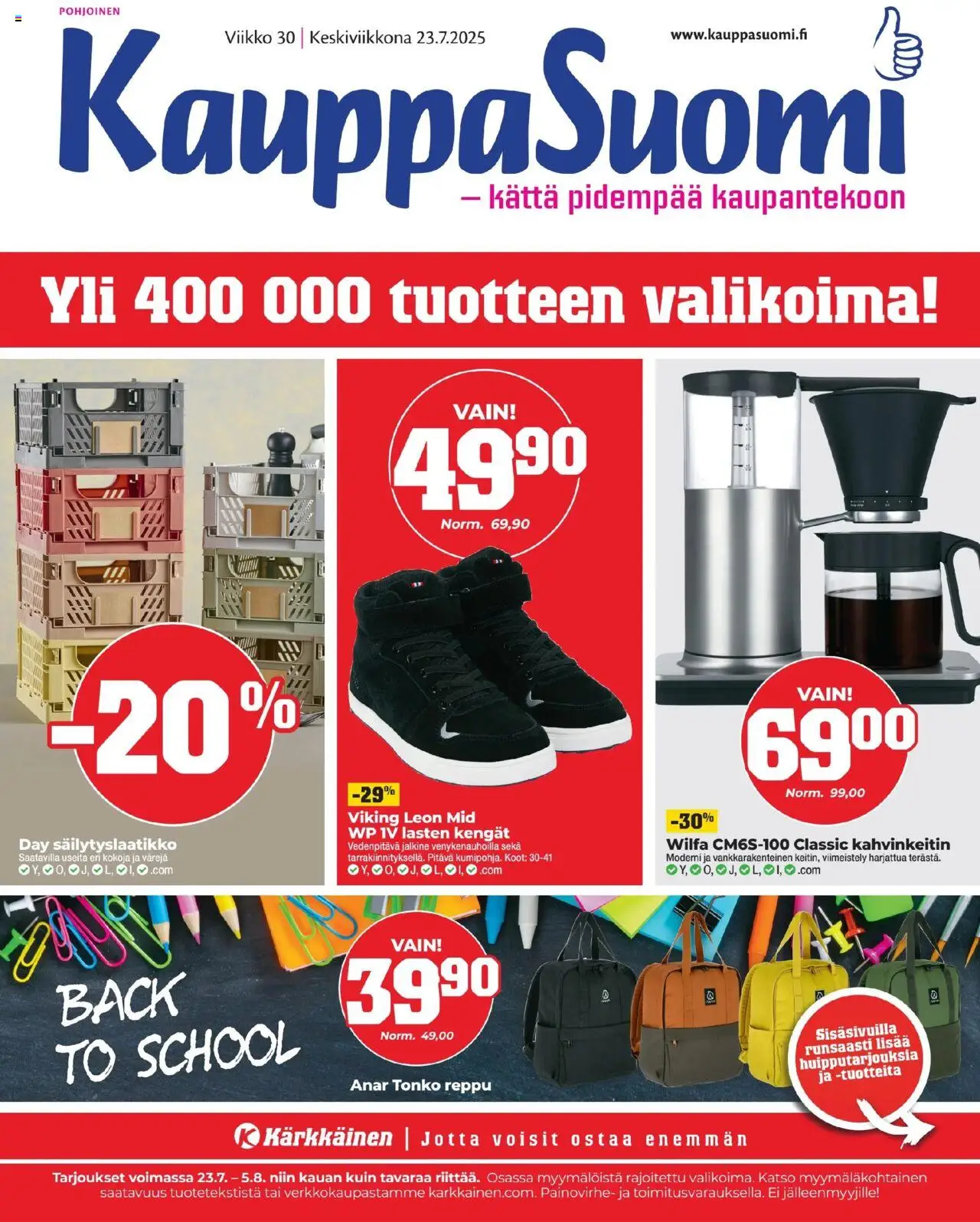  | Sivu: 1 | Tuotteet: Kahvinkeitin, Reppu