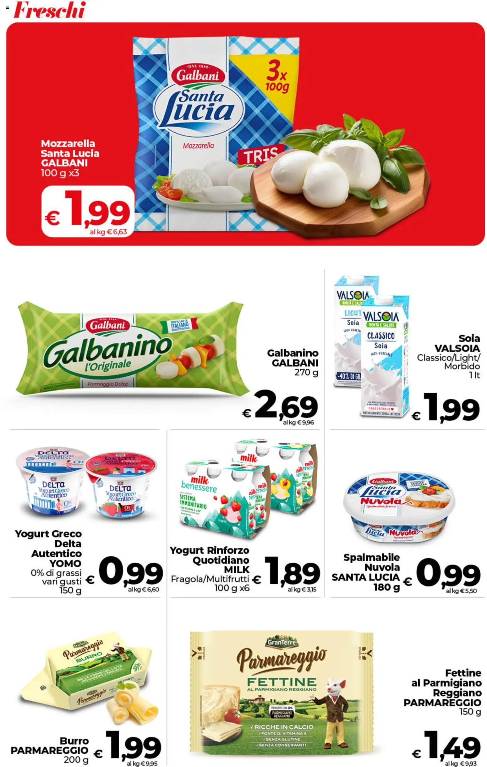 Volantino COOP del 24.02.2026 | Pagina: 6 | Prodotti: Yogurt greco, Formaggio, Burro, Parmigiano