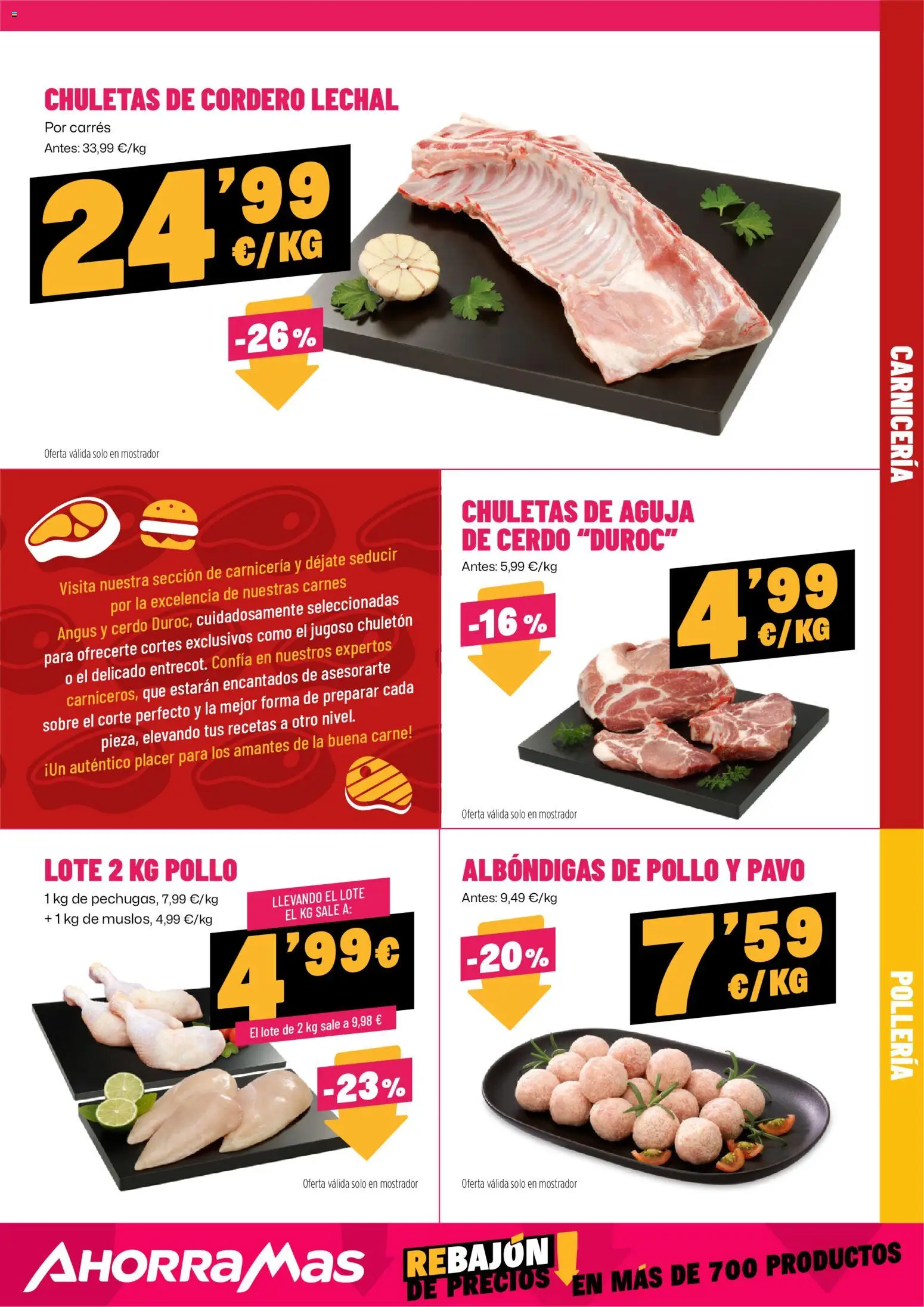 AhorraMas folleto │ válido desde el 23.10.2025 | Página: 9 | Productos: Chuletas de cordero, Cerdo, Φίλτρο καφέ