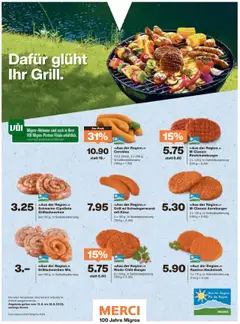 Grill mi Schwingerwurst mit Käse, 2 x 160 g, in Selbstbedienung ab 12.08.2025 | Seite: 42