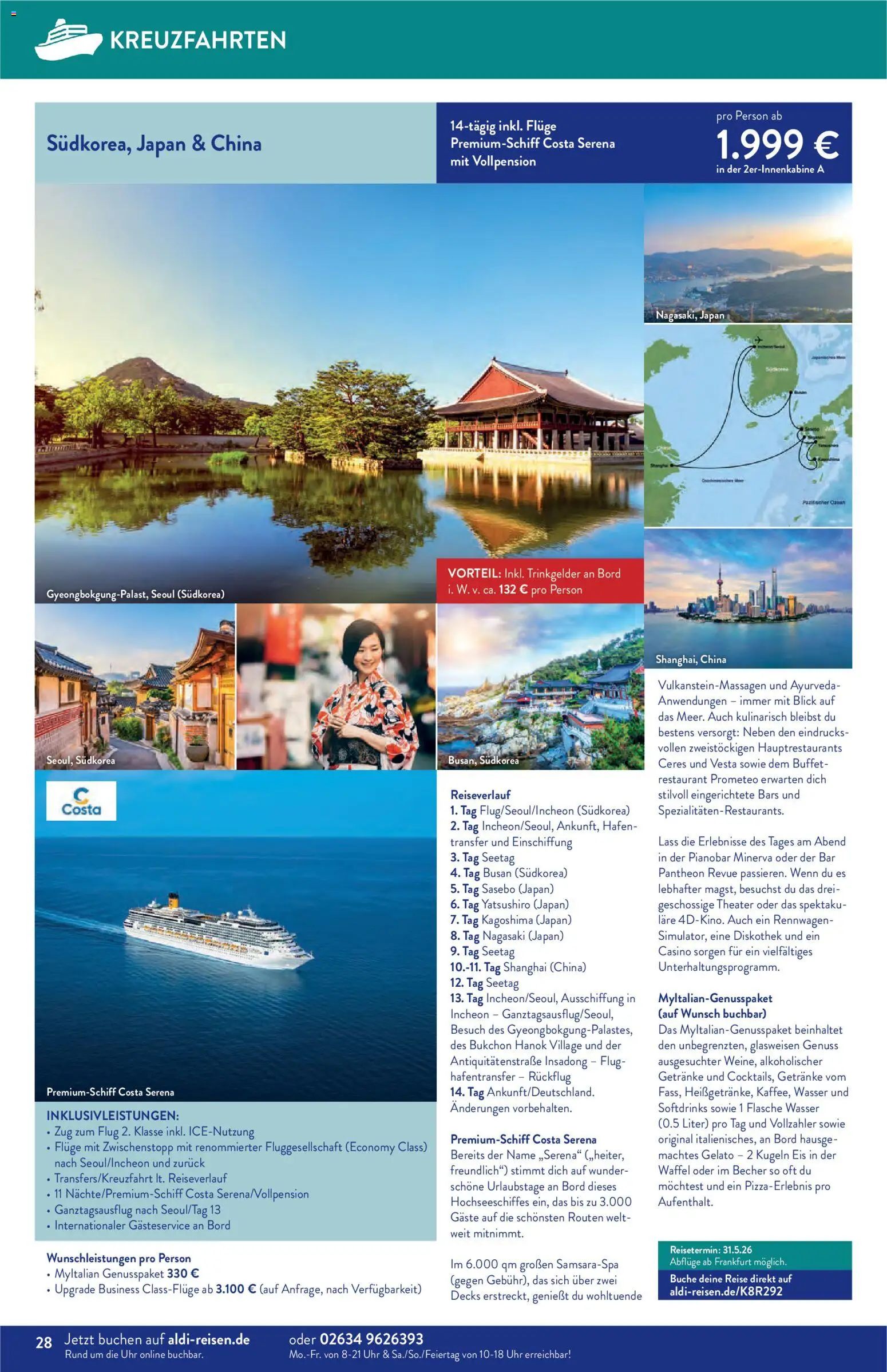 Aldi Reisen  Reisemagazin – gültig ab 01.01.2026 | Seite: 28
