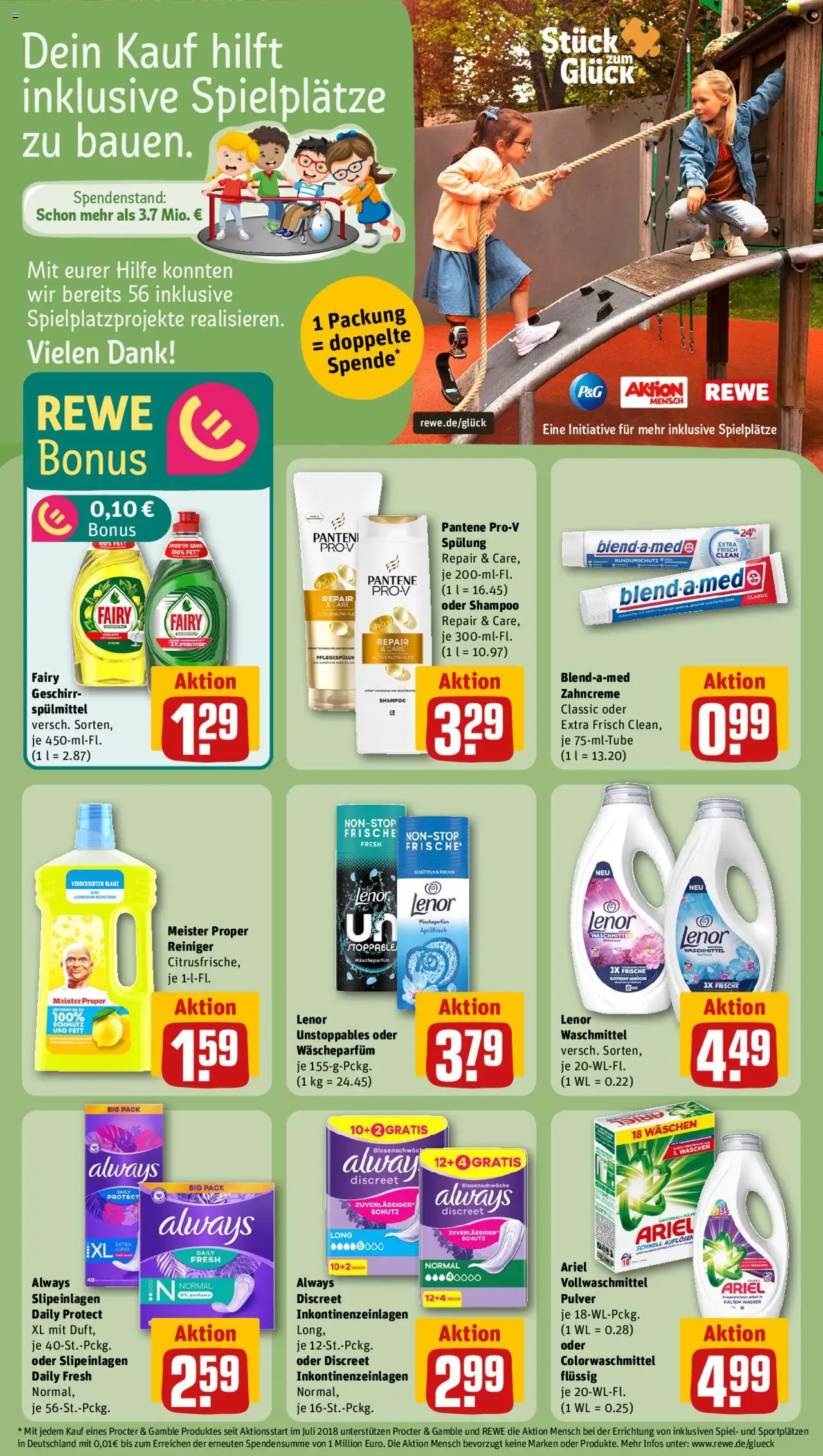 Rewe ihr Kaufpark Prospekt 	 - gültig ab dem 25.08.2025 | Seite: 27 | Produkte: Spiel, Lenor, Ariel, Waschmittel