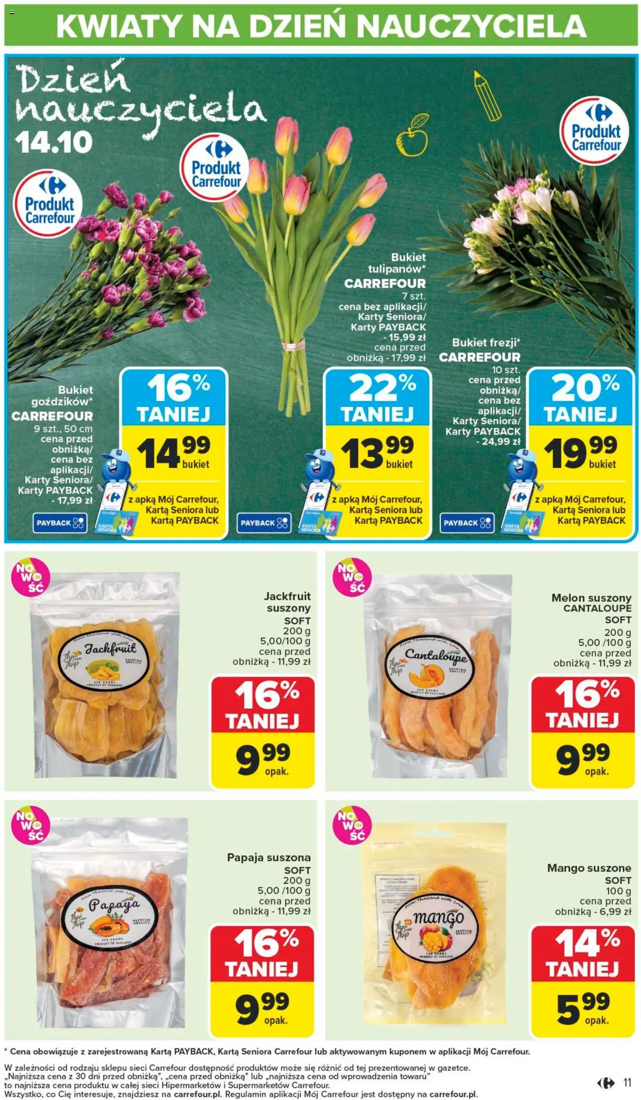 Carrefour Gazetka od 13.10.2025 | Strona: 11 | Produkty: Mango, Karta, Melon, Papaja