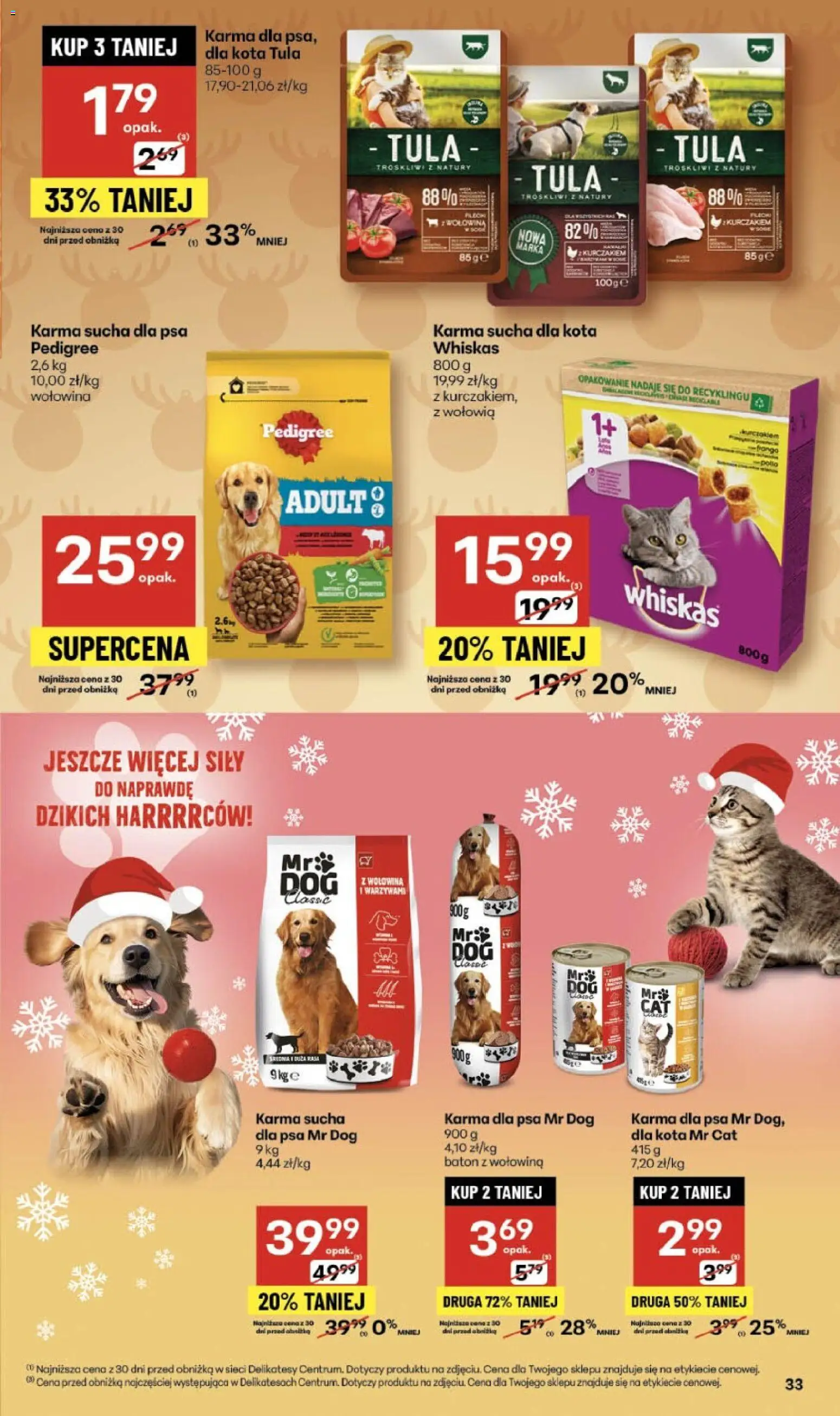 Delikatesy Centrum Gazetka - Sklepy Własne od 04.12.2025 | Strona: 33 | Produkty: Delikatesy, Baton, Karma dla psa, Sucha karma dla psa