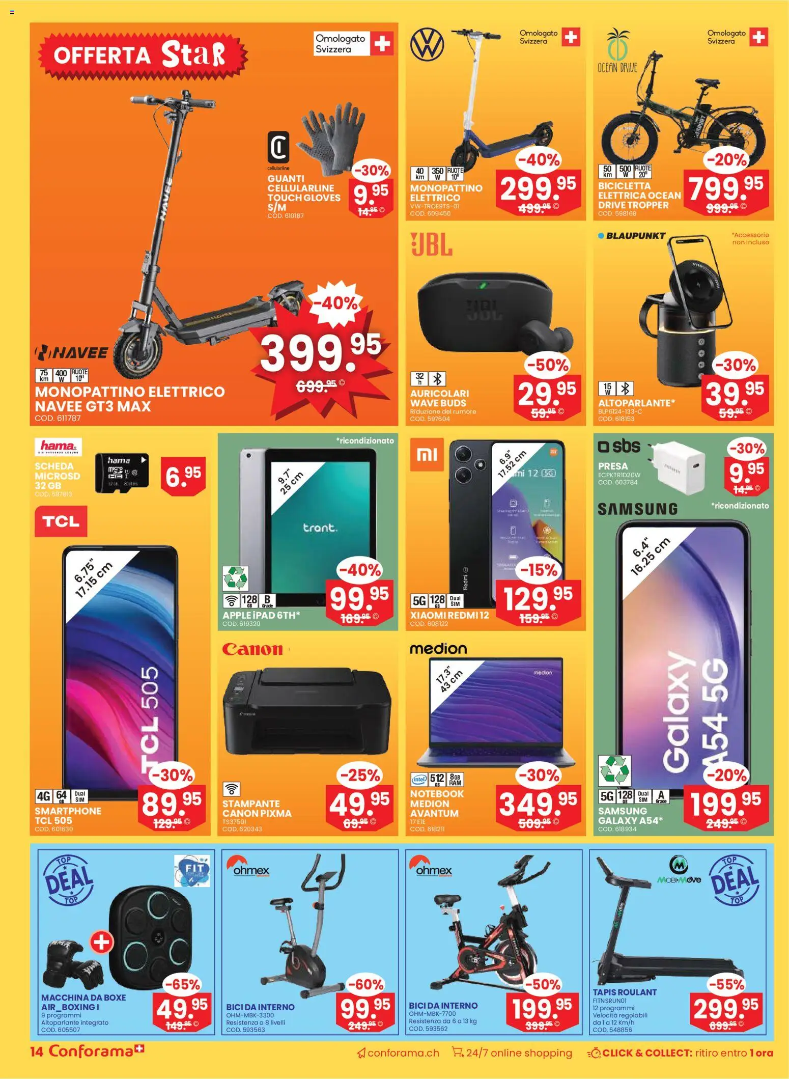 Conforama Aktionen IT – gültig ab 31.12.2025 | Seite: 14 | Produkte: Notebook, Apple, Samsung, Ipad