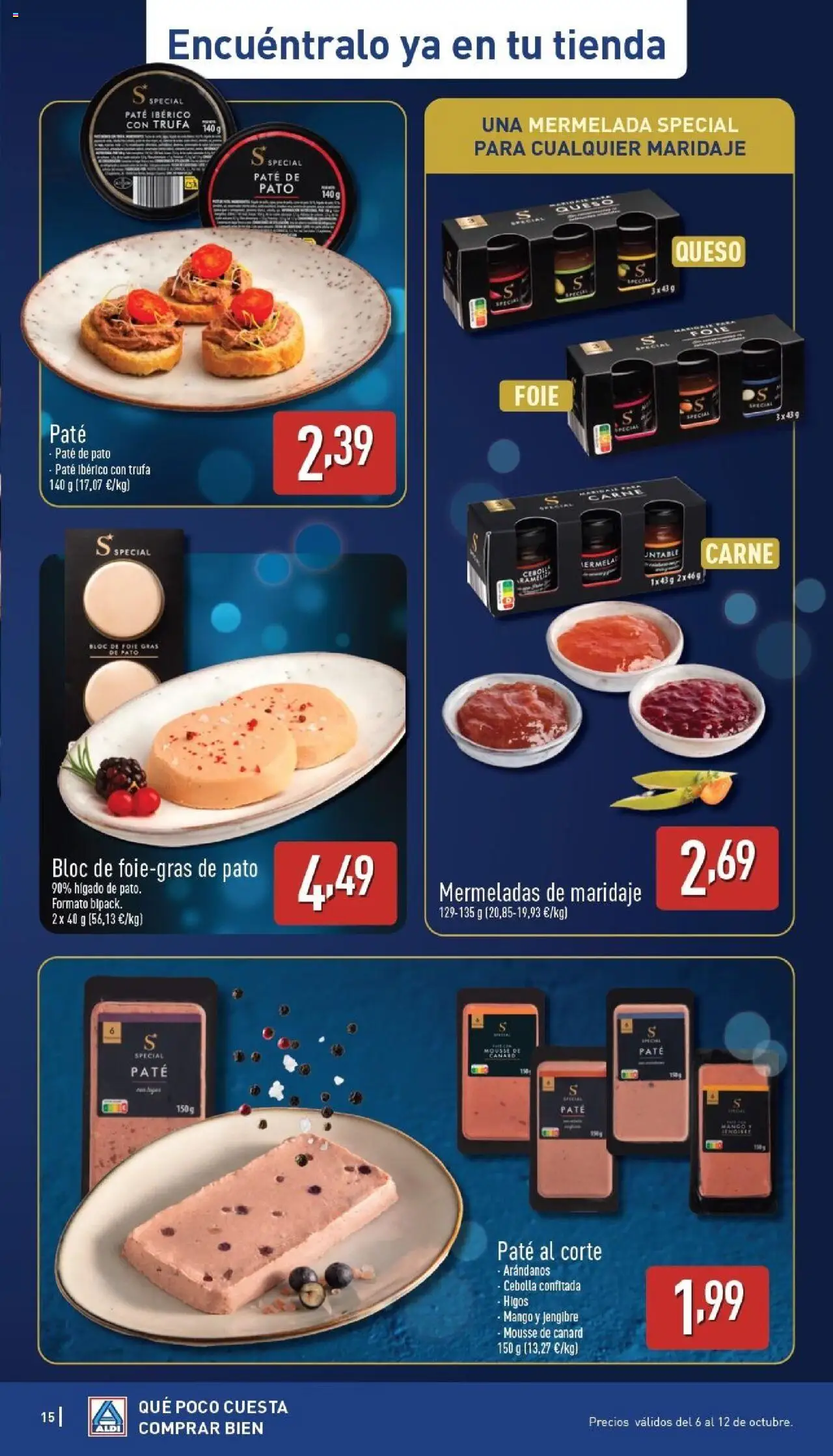 Aldi folleto Canarias │ válido desde el 06.10.2025 | Página: 15 | Productos: Queso, Παγωμένο τσάι, Σαντιγύ, Ρούτερ