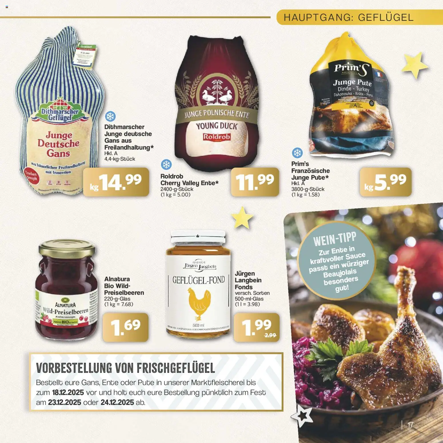 Famila Nordwest - Festliche Momente – gültig ab 24.11.2025 | Seite: 17 | Produkte: Pute, Ente