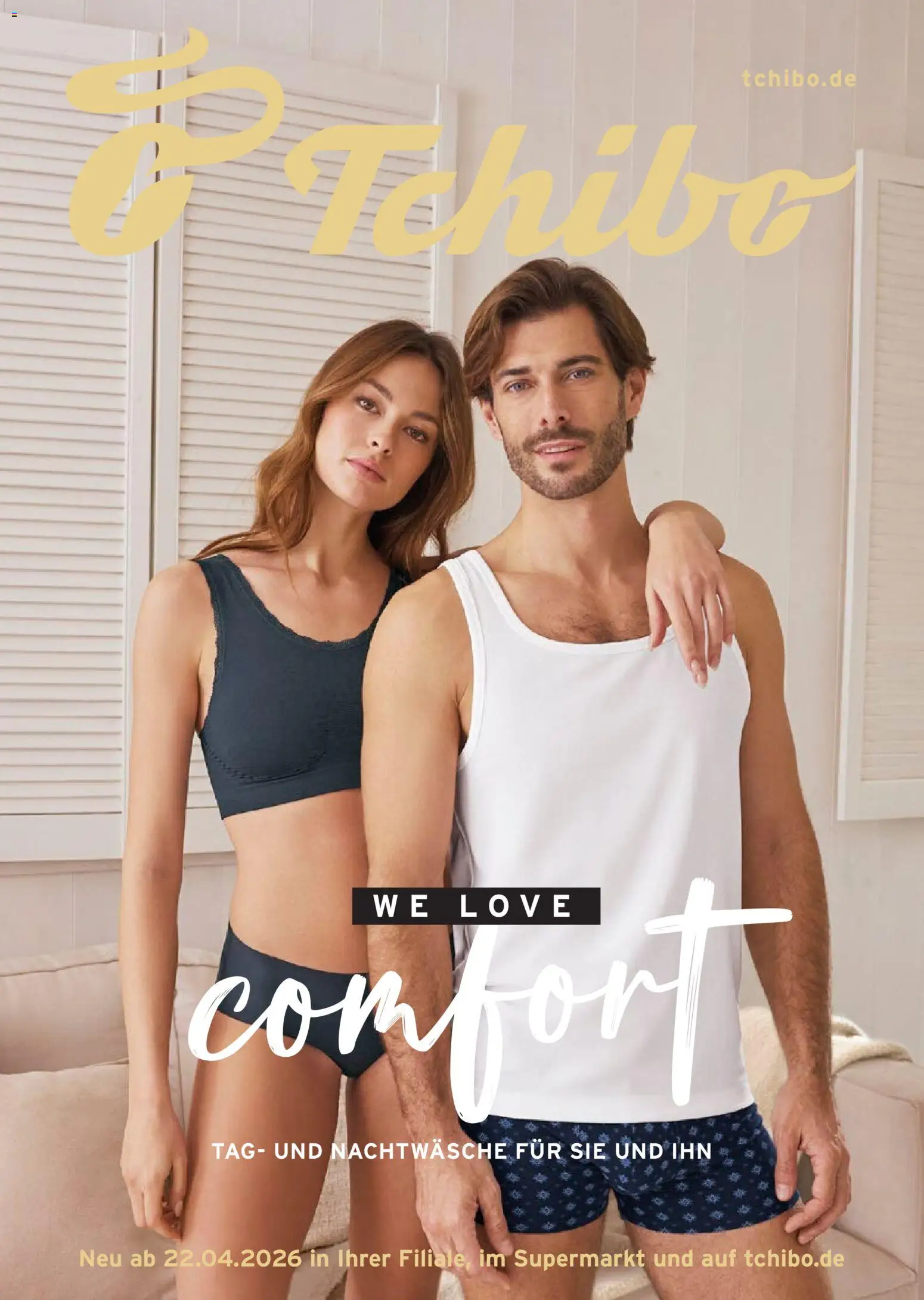Prospekt Tchibo We love comfort – gültig ab 22.04.2026 | Seite: 1