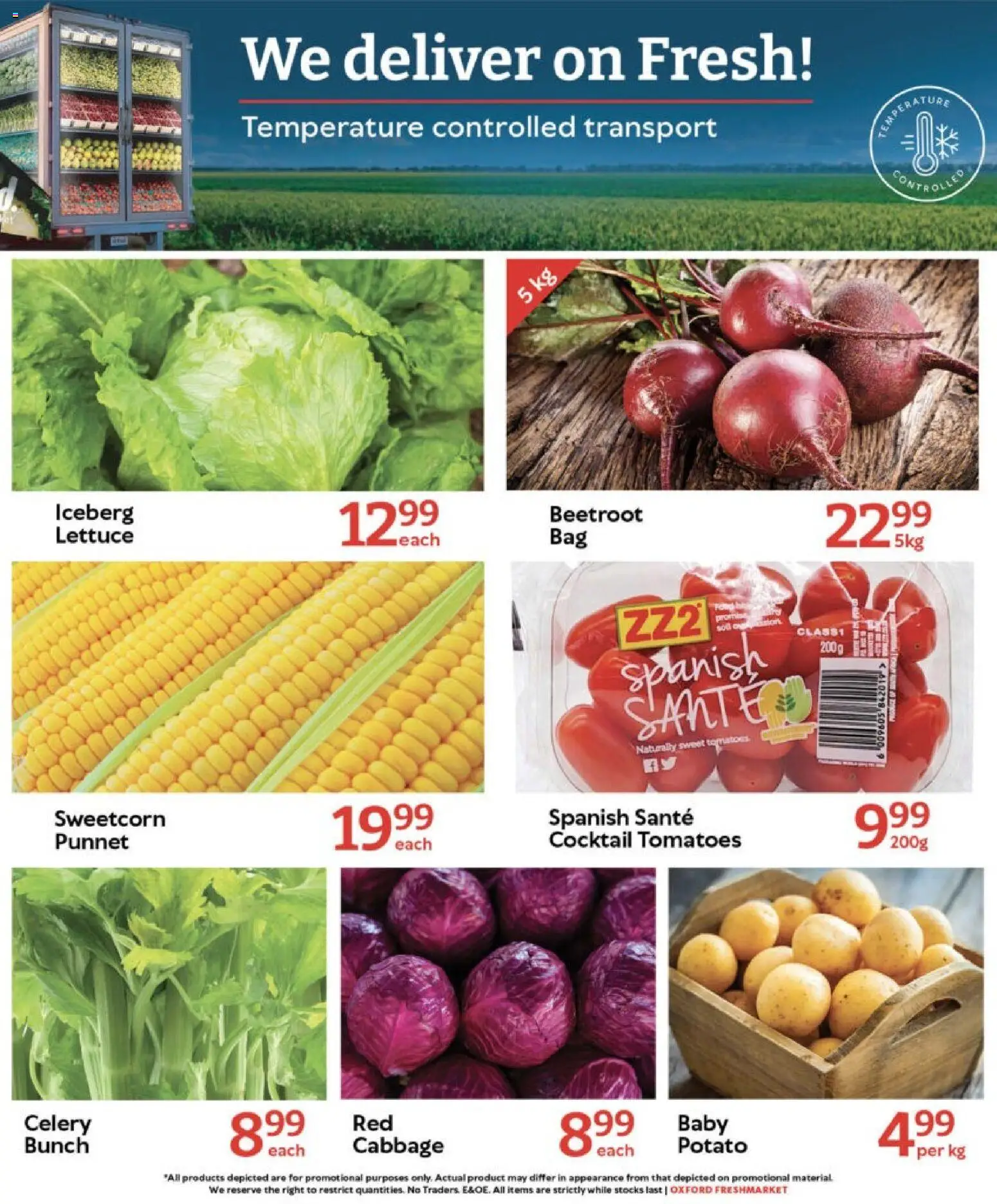 New Oxford Freshmarket catalogue – valid from 29.10.2025 | Page: 10 | Products: Tomatoes, Lettuce
